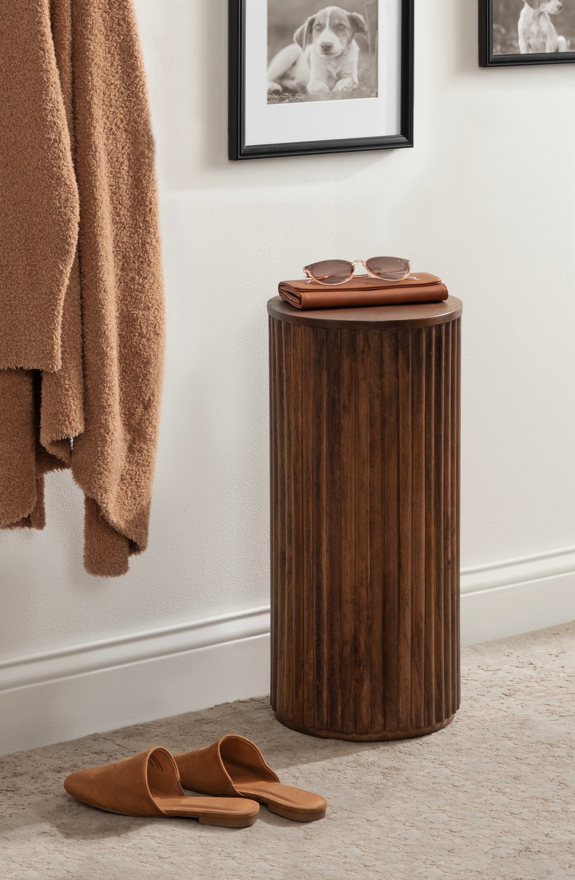 Reid Wood Drink Table