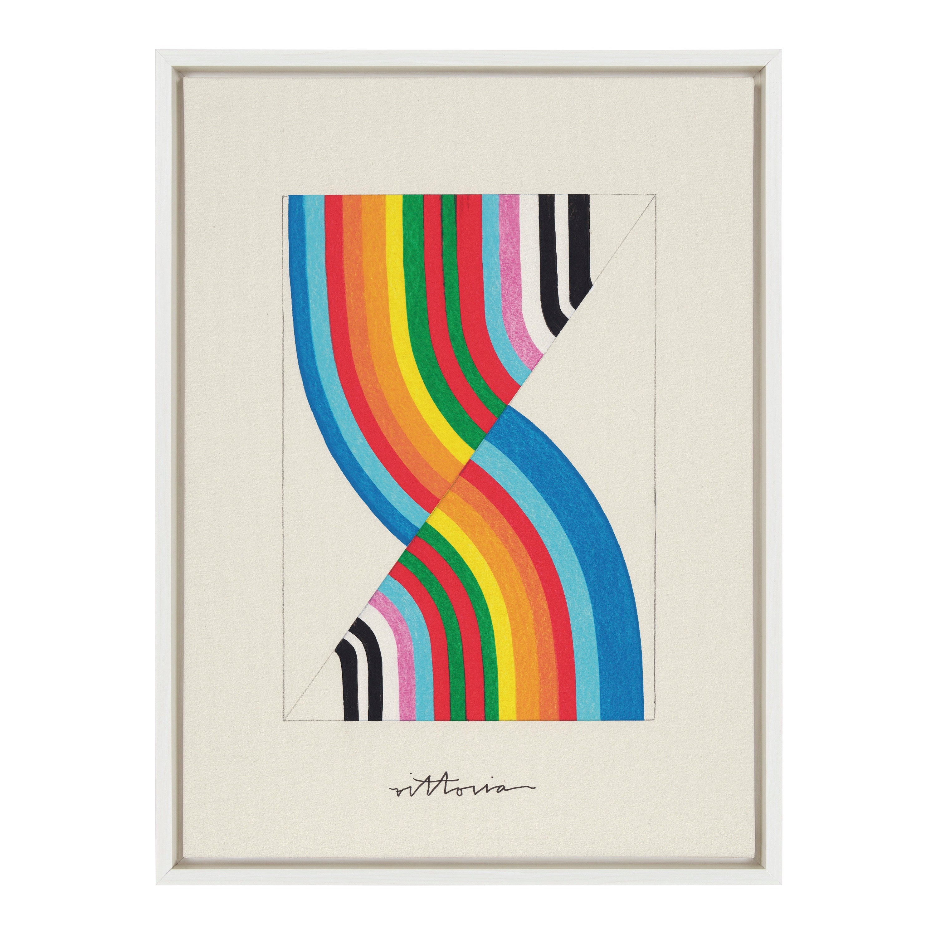 Sylvie Its Always an Almost Framed Canvas by Amber Vittoria