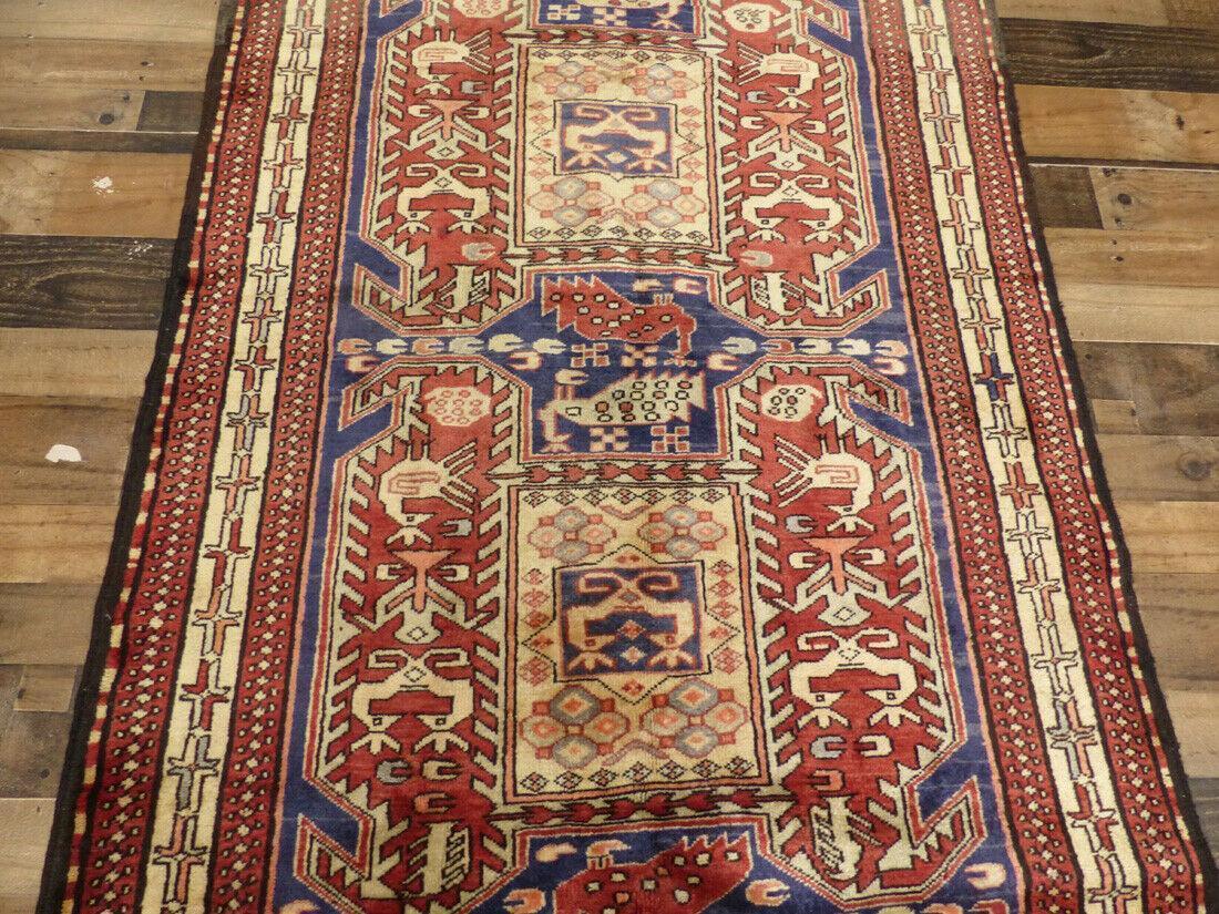 Geometric Meshkin Persian Vintage Runner Rug Handmade Wool Carpet by Rugistan - product image 6 for Resin Society