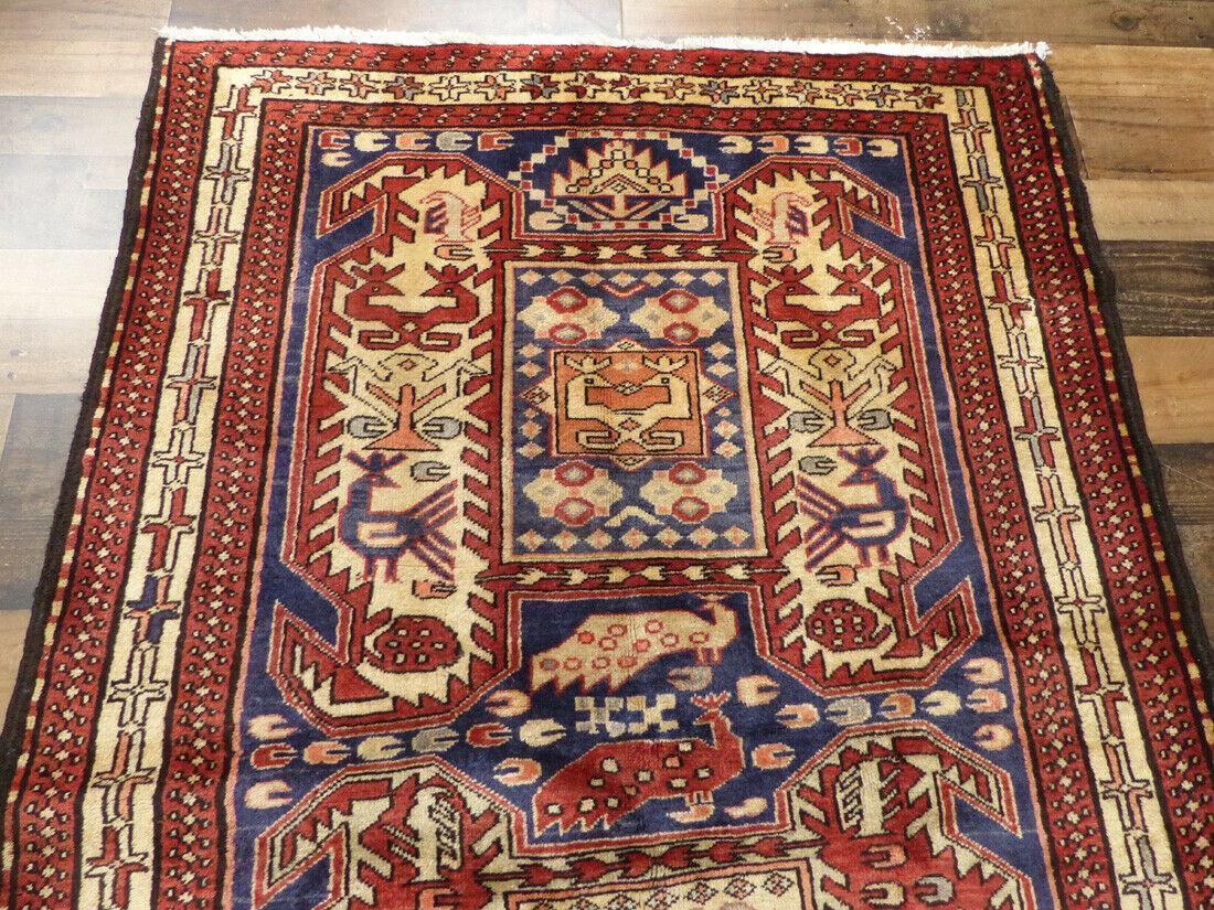 Geometric Meshkin Persian Vintage Runner Rug Handmade Wool Carpet by Rugistan - product image 9 for Resin Society