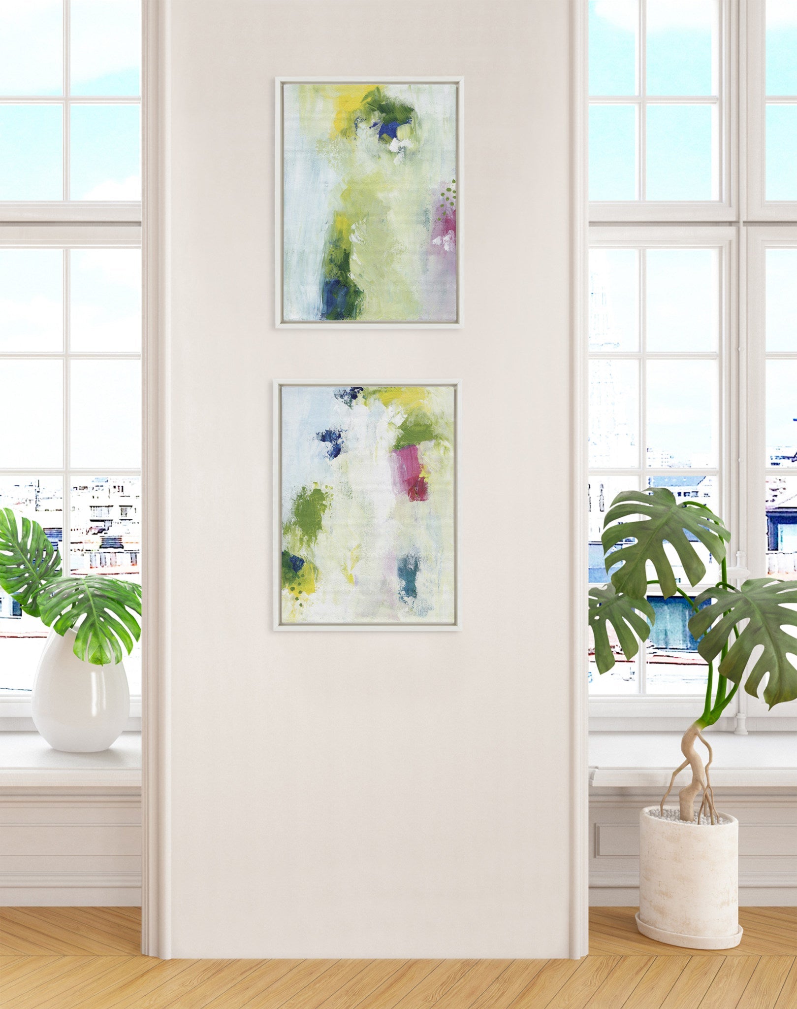 Sylvie Dreamy Maple Forest I and II Framed Canvas Art Set by Nikita Jariwala
