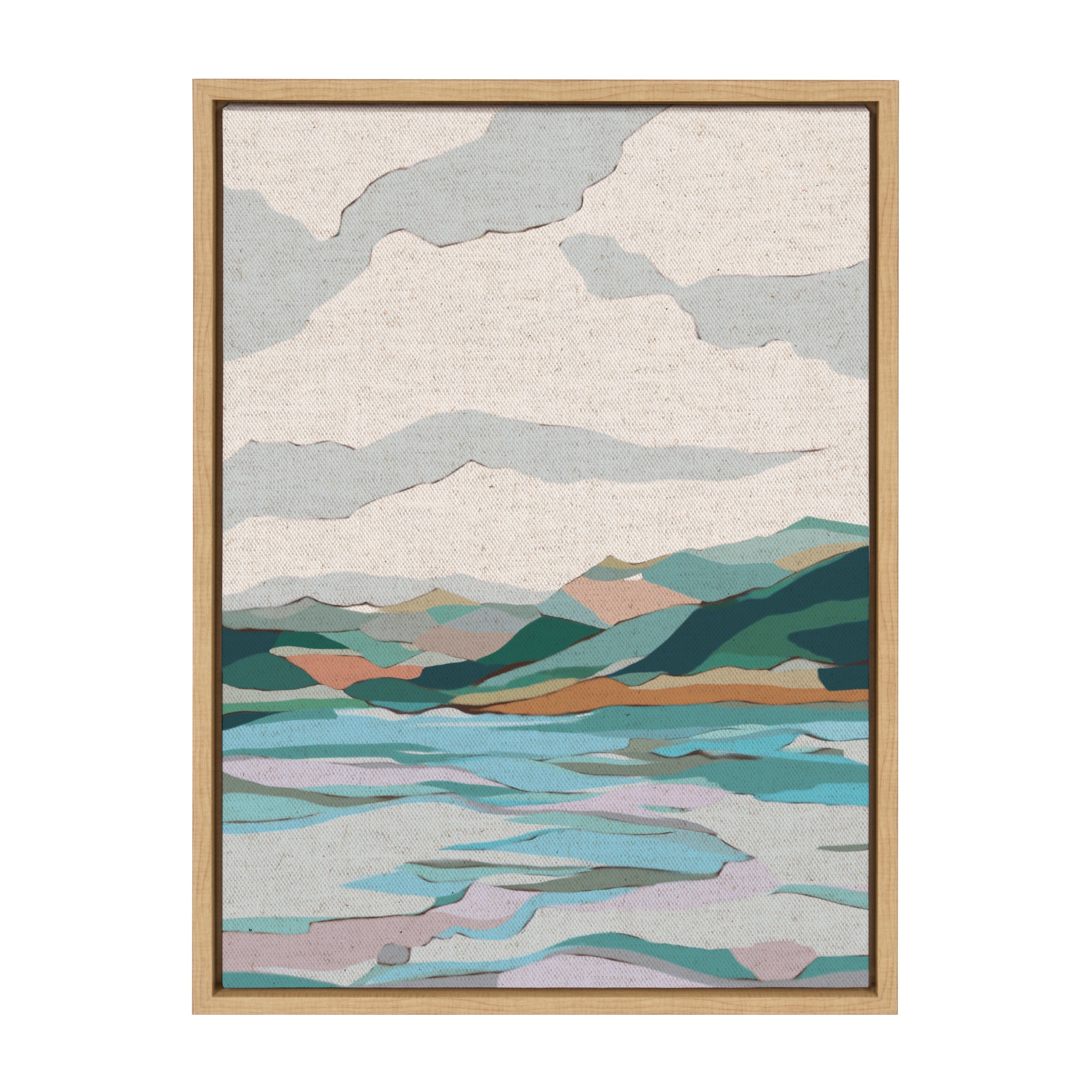 Sylvie Dal Lake Framed Canvas by Nikita Jariwala