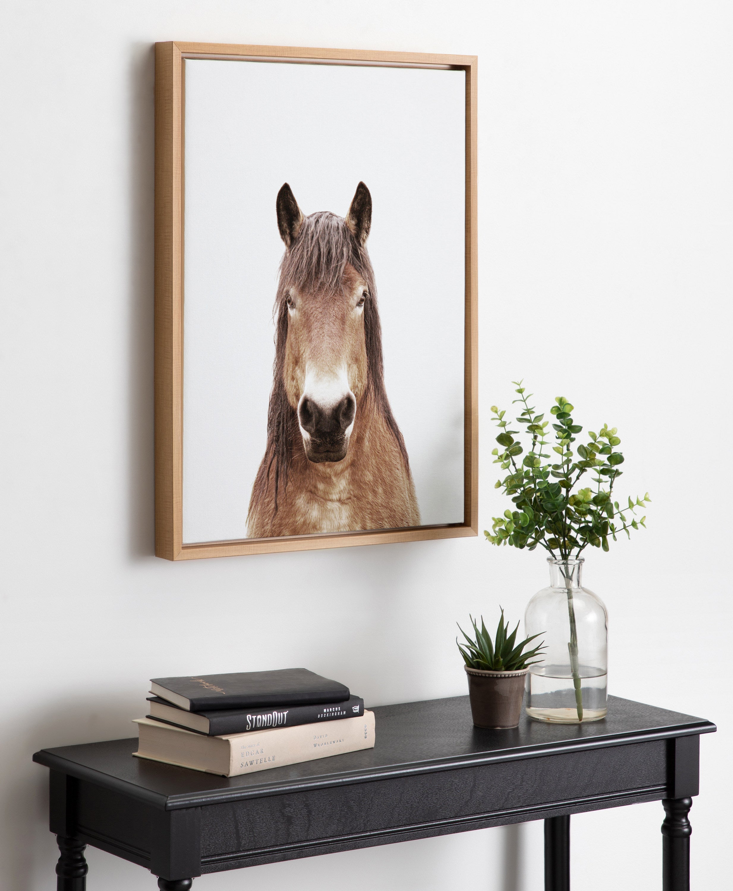 Sylvie Meadow Horse Portrait Framed Canvas by Amy Peterson Art Studio