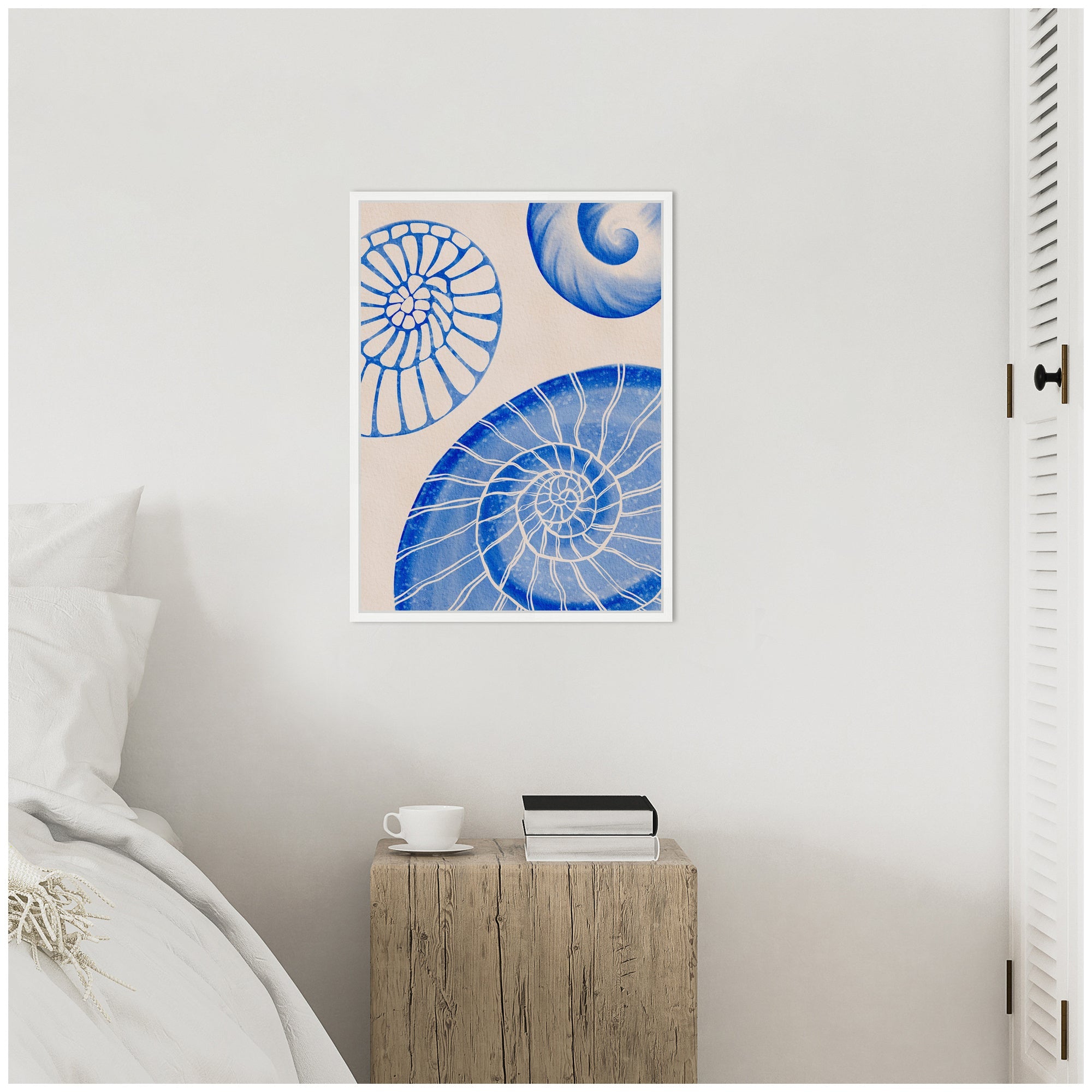 Sylvie Ocean Charms l Framed Canvas by Nikita Jariwala