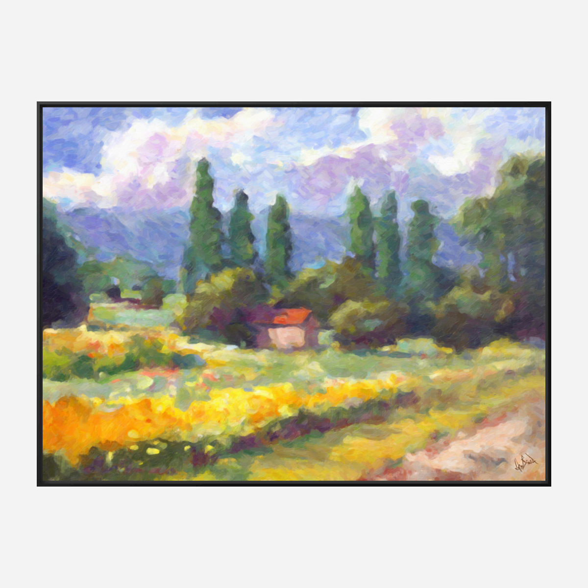Golden Light Artist Enhanced Canvas Print
