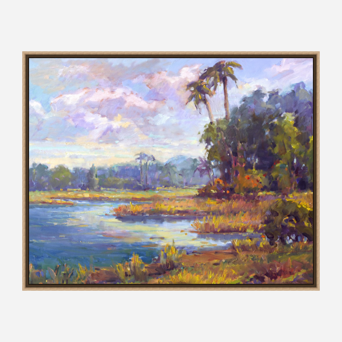 Golden Marsh Artist Enhanced Canvas Print by John Beard Collection - product image 8 for Resin Society