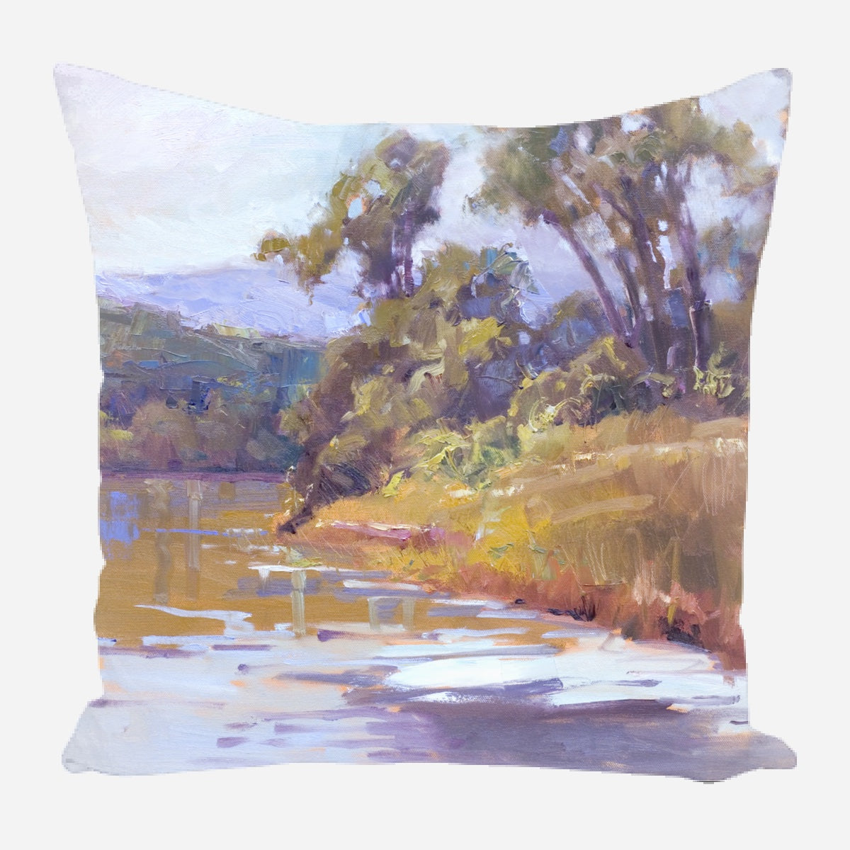 Golden Reflections Pillow by John Beard Collection - main product image for Resin Society