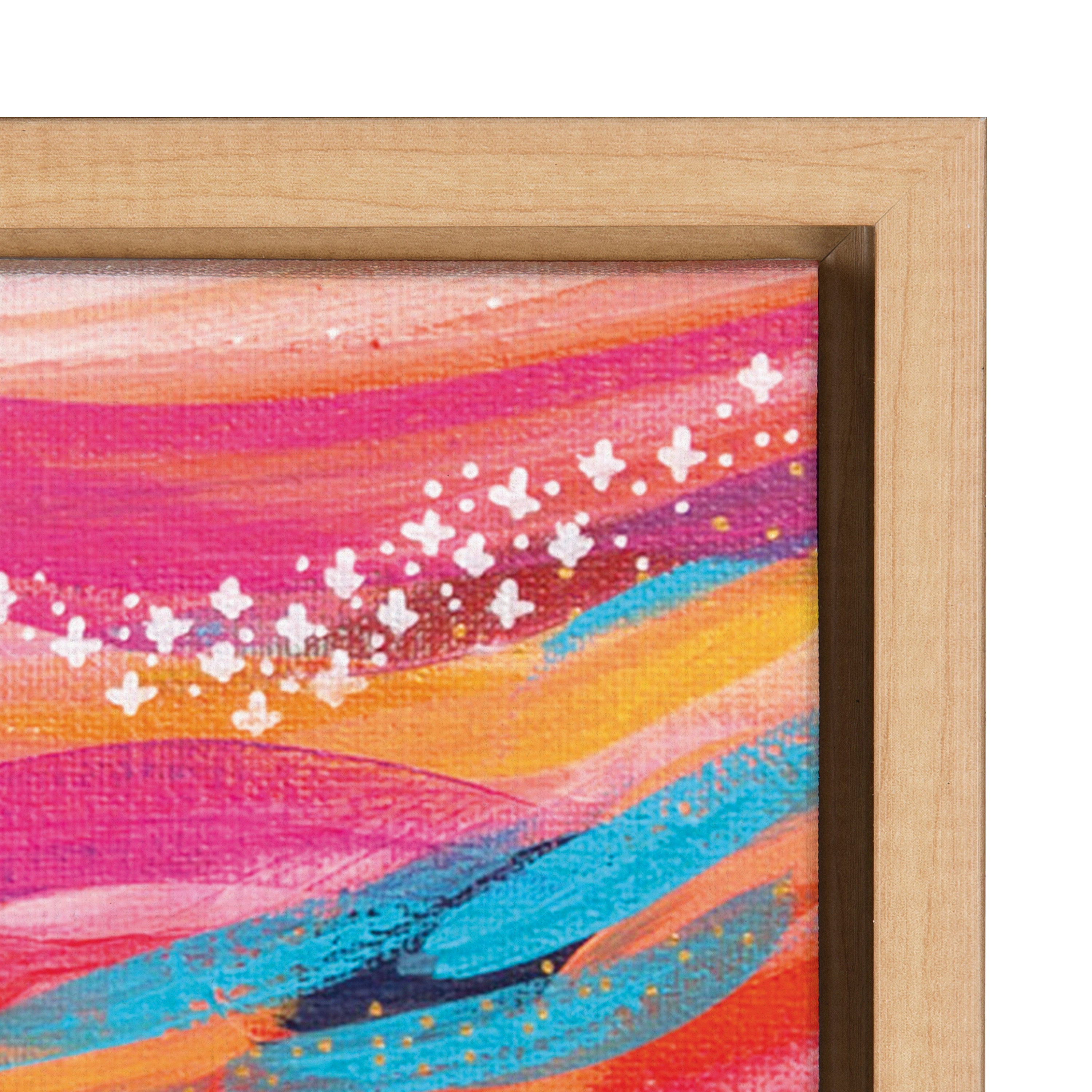 Sylvie Brush Strokes 90 Framed Canvas
