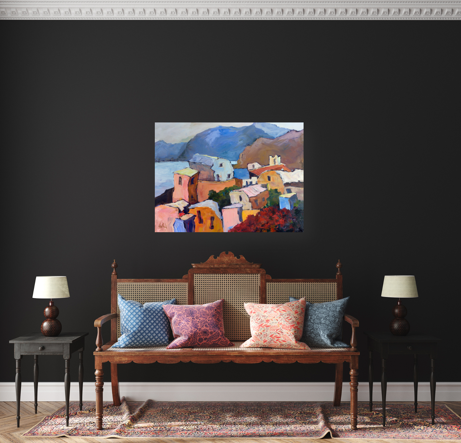 Greek Isles II Artist Enhanced Canvas Print by John Beard Collection - product image 4 for Resin Society