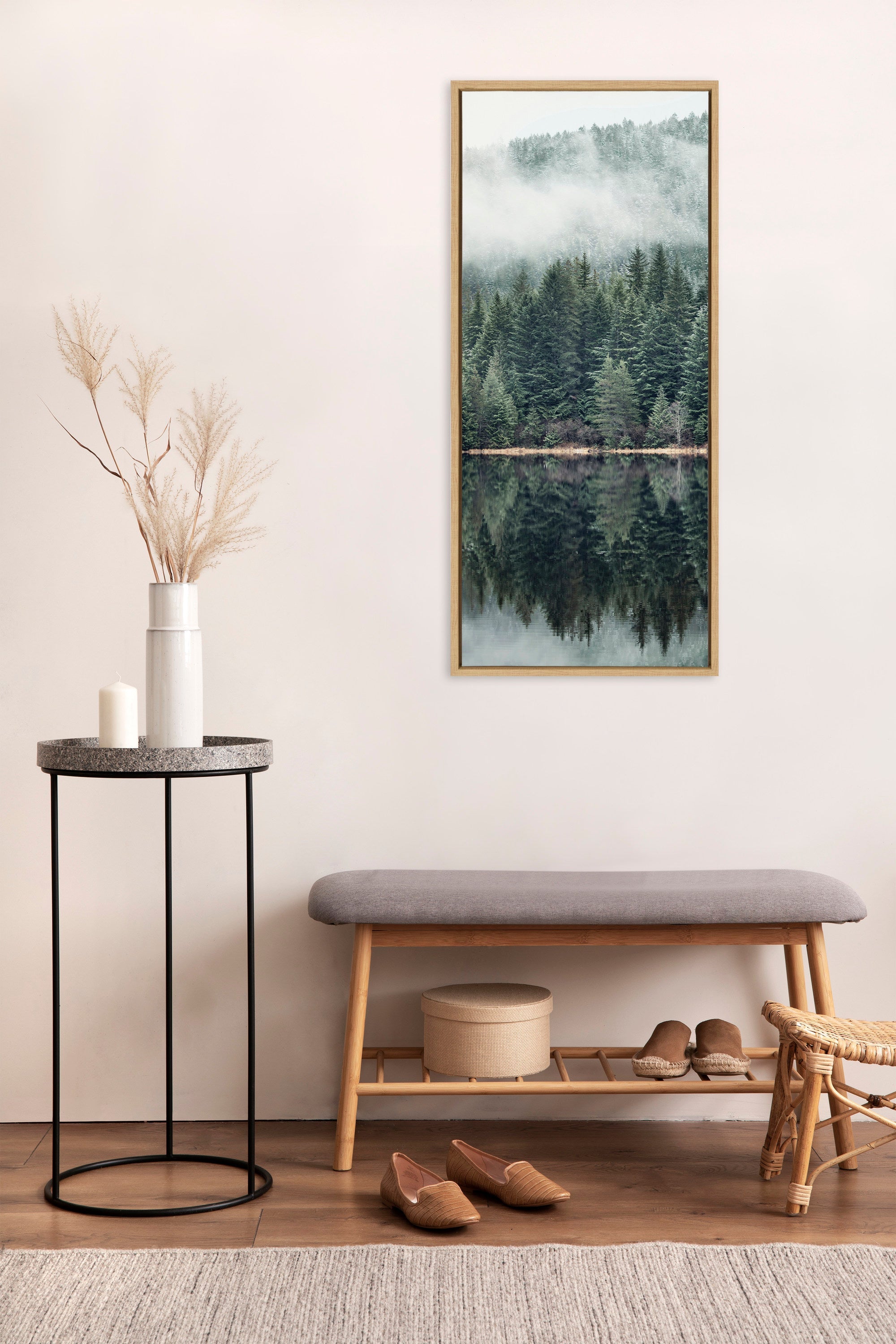 Sylvie Misty Forest Framed Canvas by Emiko and Mark Franzen of F2Images