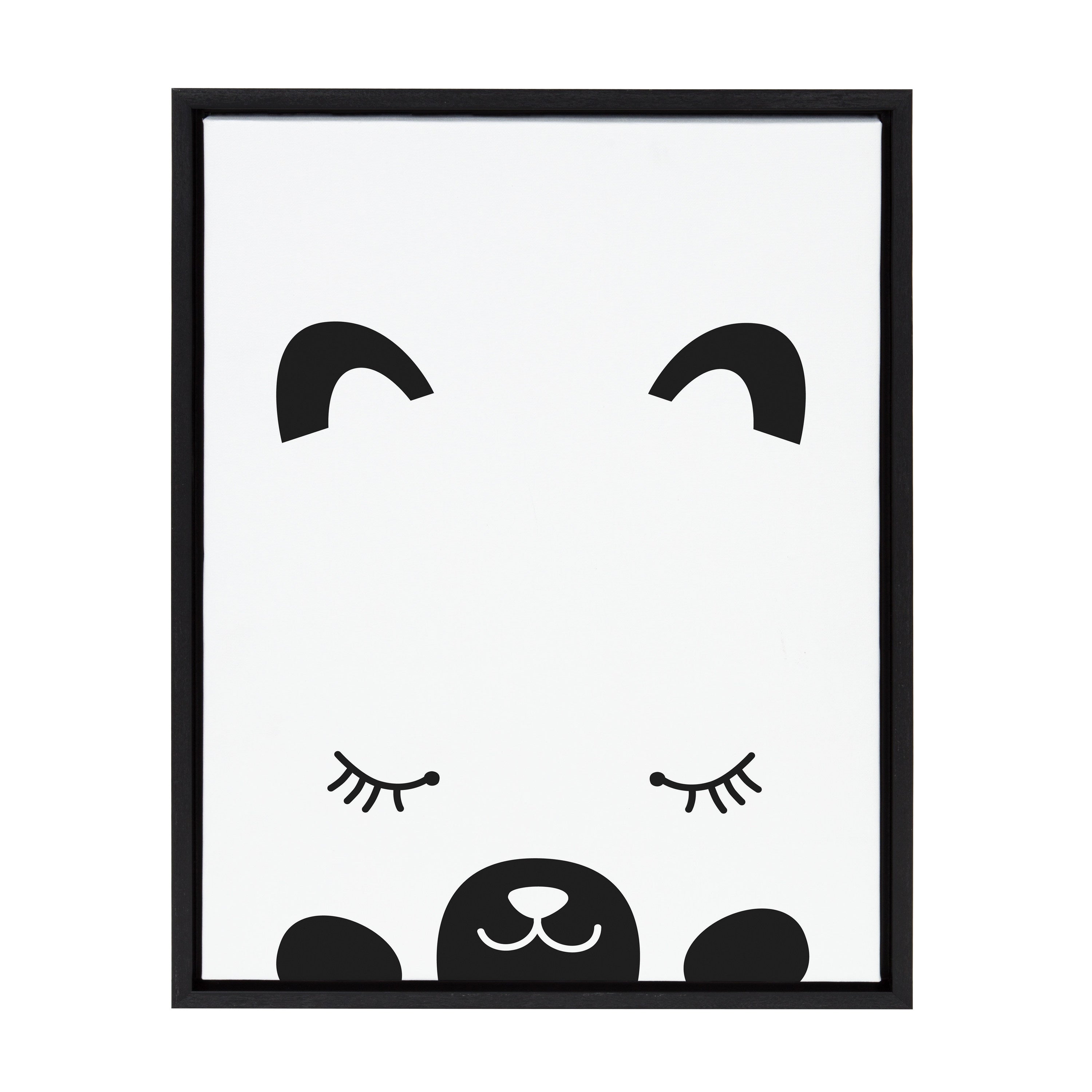 Sylvie Modern Baby Bear Framed Canvas by kateandlaurel - product image 8 for Resin Society