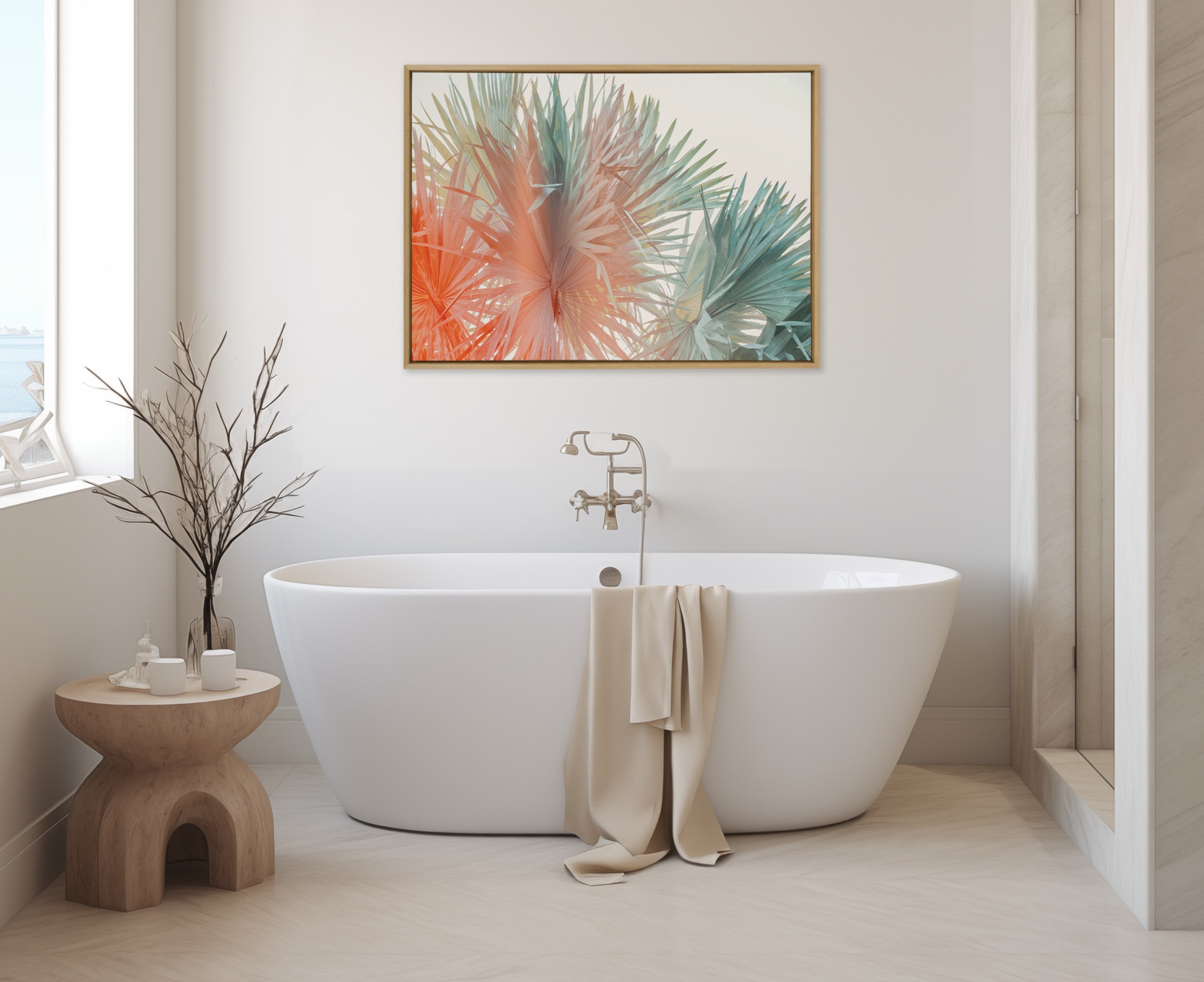 Sylvie Red Hot Summer Framed Canvas by Alicia Bock