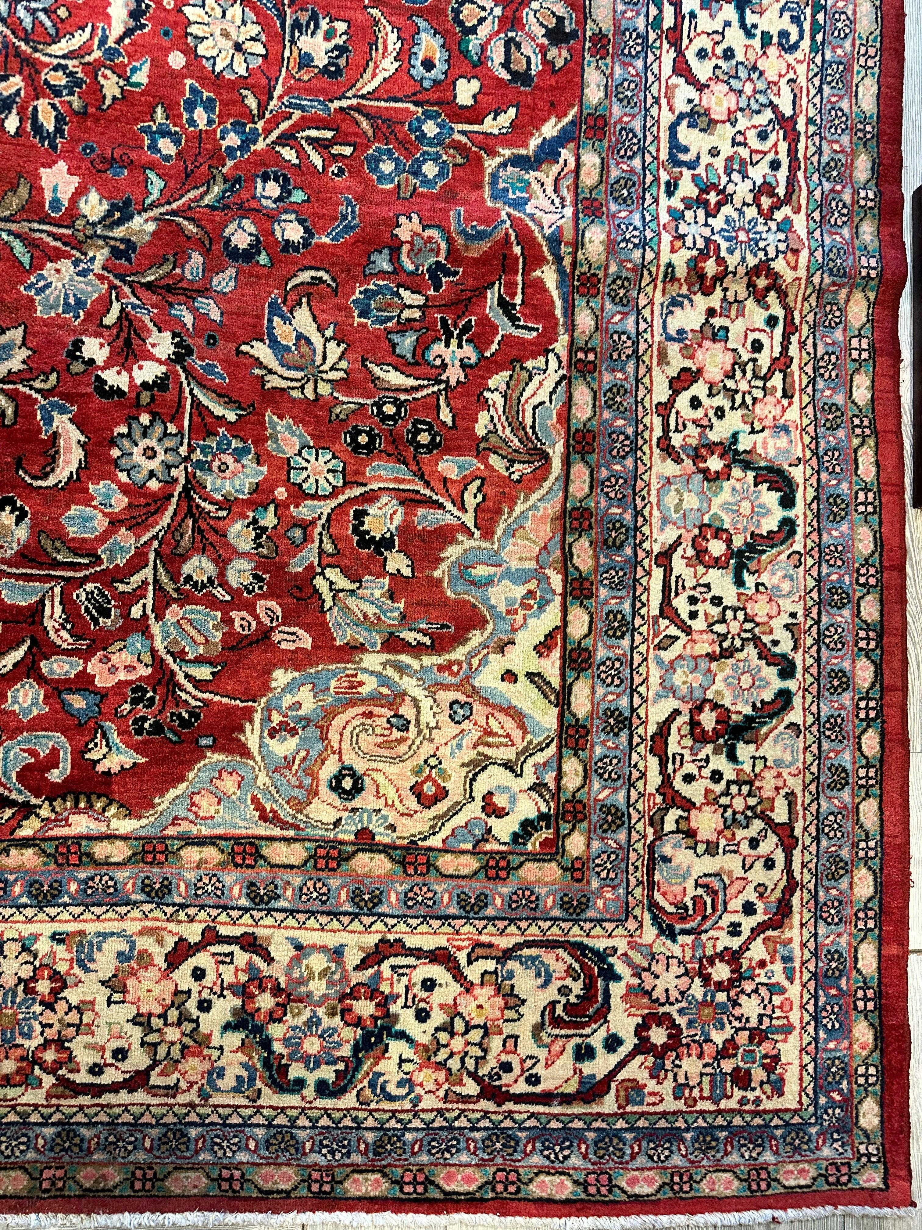 Handmade One-of-a-Kind Persian Mahal Rug - 10’ x 12’10” by Rugistan - product image 10 for Resin Society