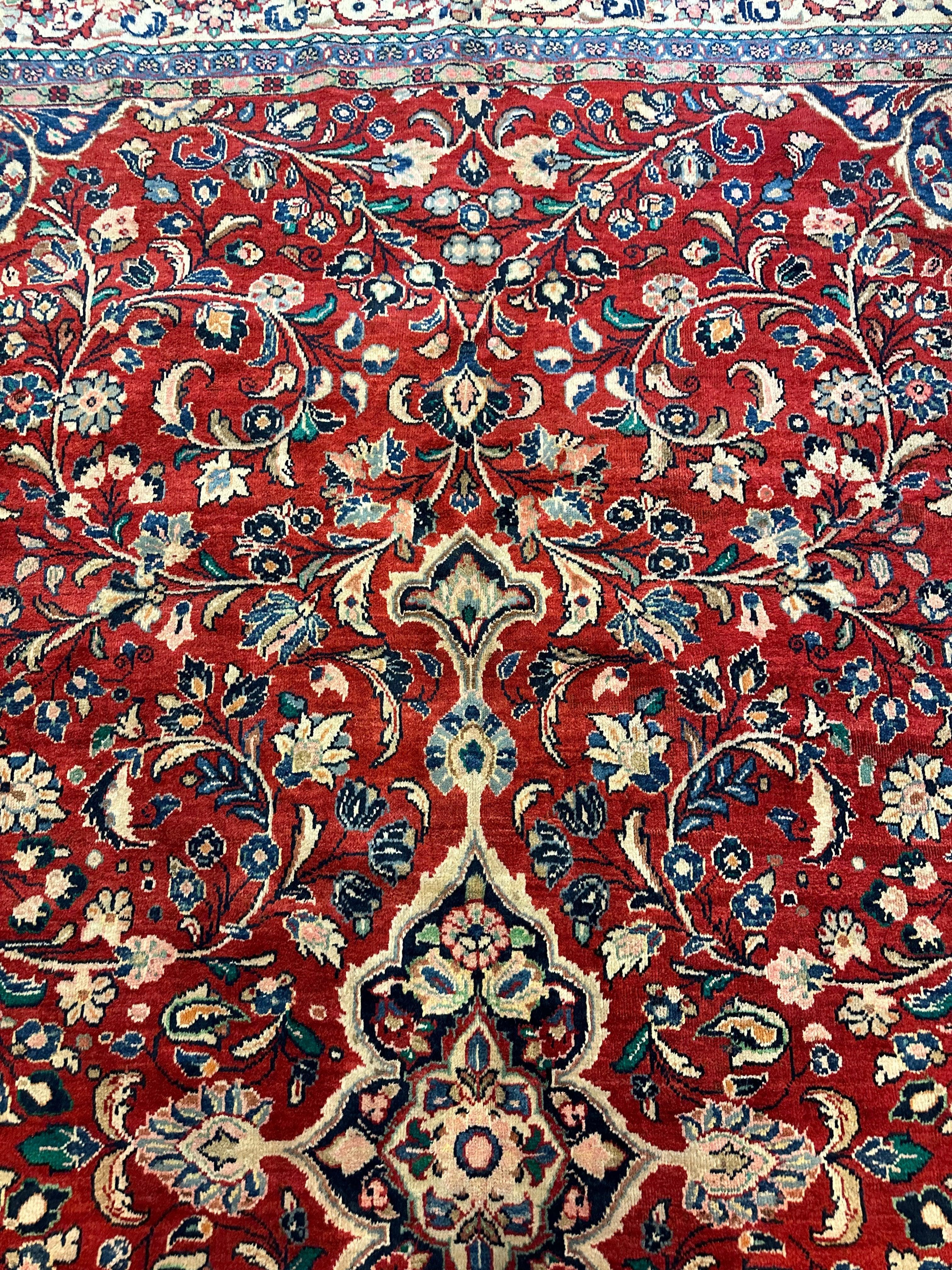 Handmade One-of-a-Kind Persian Mahal Rug - 10’ x 12’10” by Rugistan - product image 13 for Resin Society