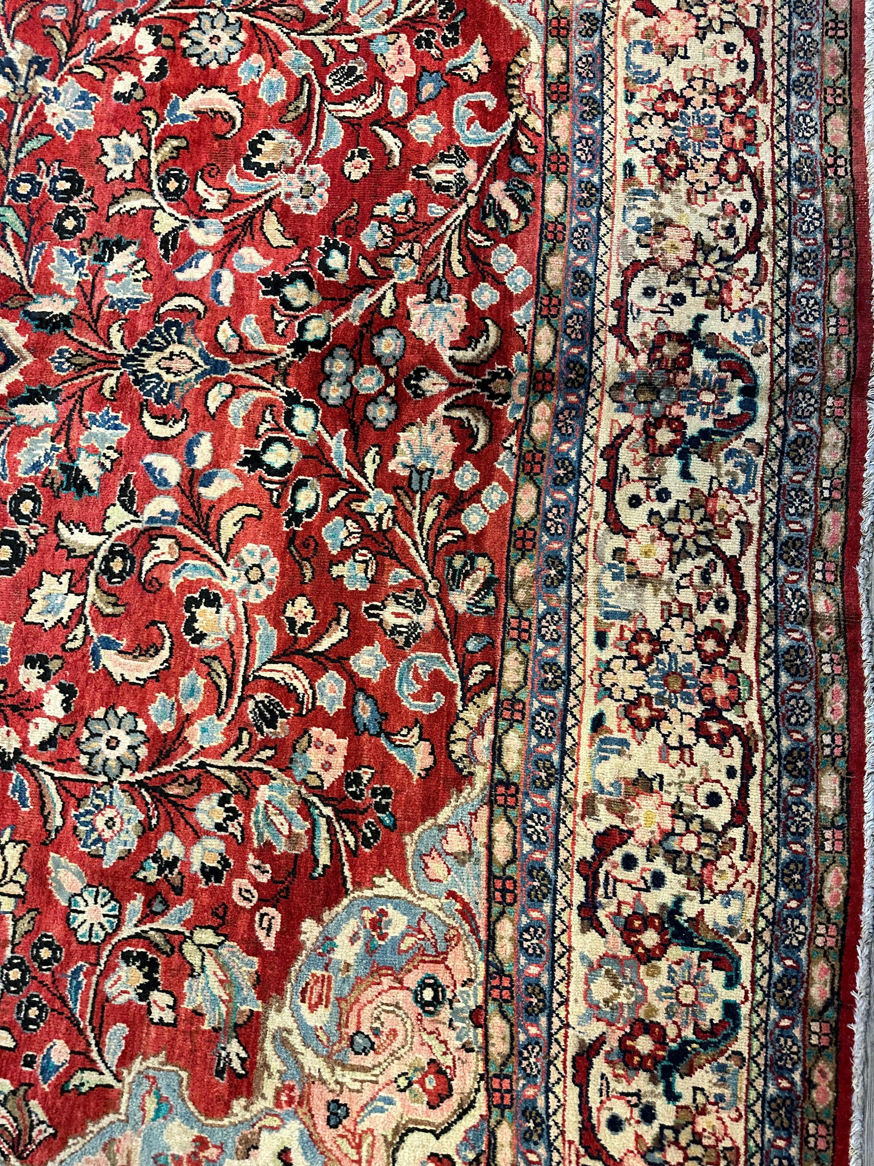 Handmade One-of-a-Kind Persian Mahal Rug - 10’ x 12’10” by Rugistan - product image 15 for Resin Society