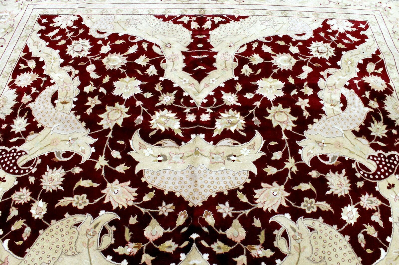 Hand-Knotted Pak-Ziegler Wool Rug – 8'7" x 11'7" – Traditional Design by Rugistan - product image 4 for Resin Society