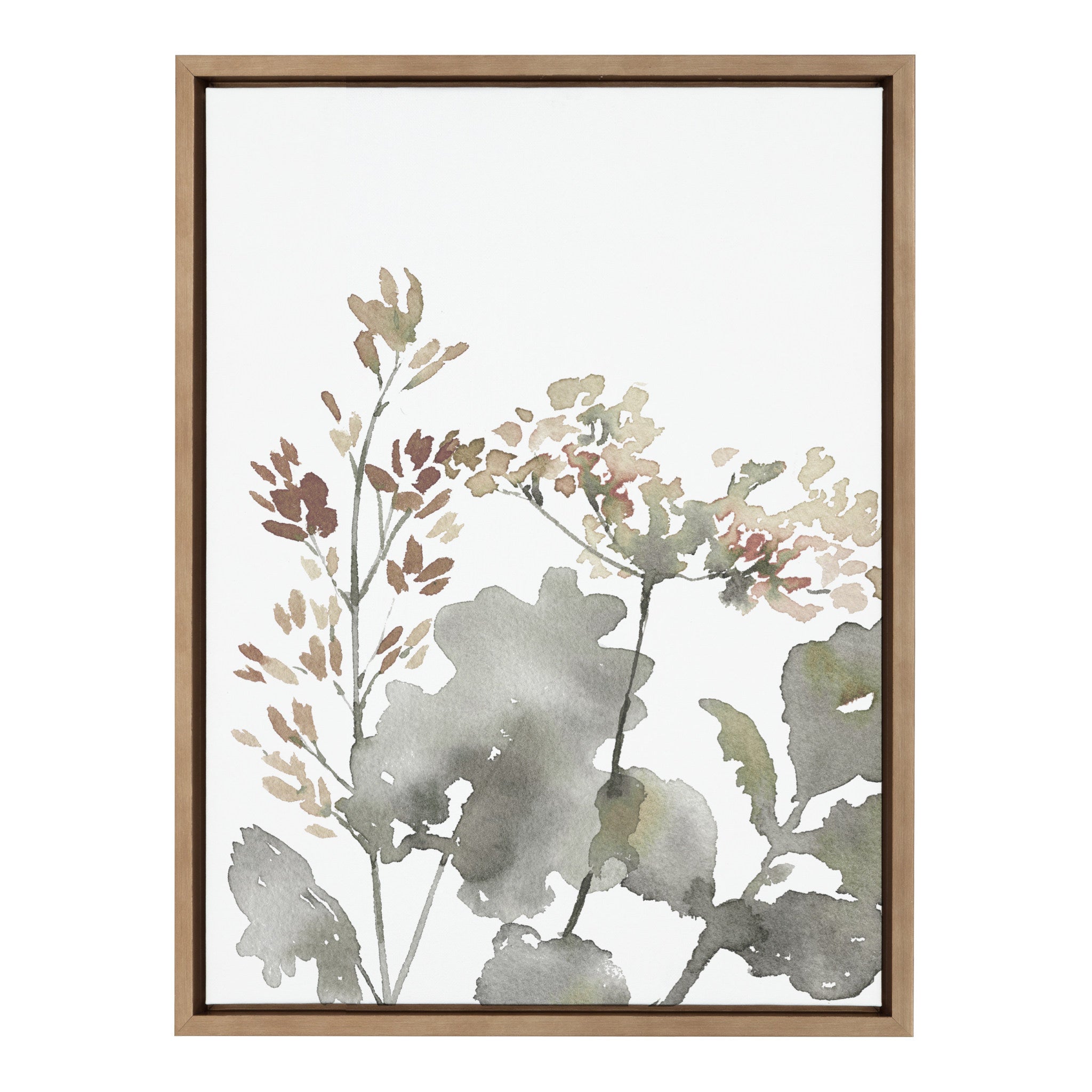 Sylvie Botanical Soft Yellow Framed Canvas by kateandlaurel - product image 2 for Resin Society