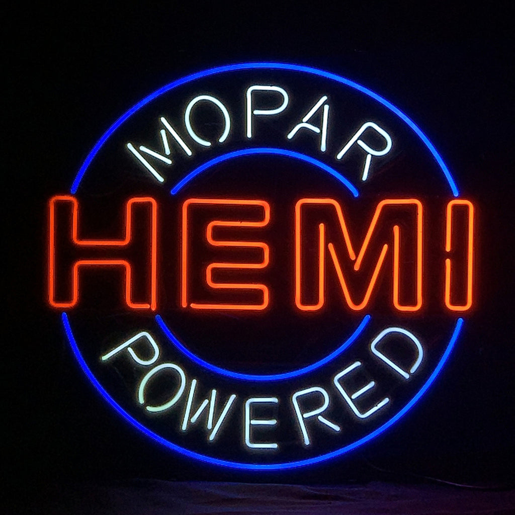 Hemi Mopar Powered Neon Light Sign by Neon Signs Land - product image 2 for Resin Society