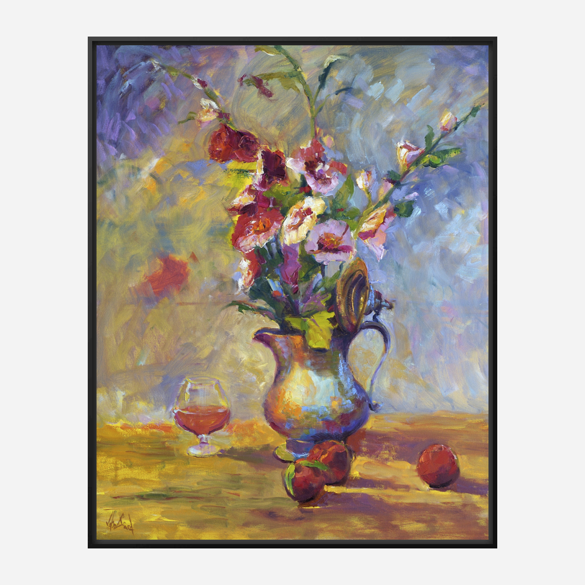 Hibiscus Artist Enhanced Canvas Print by John Beard Collection - product image 5 for Resin Society