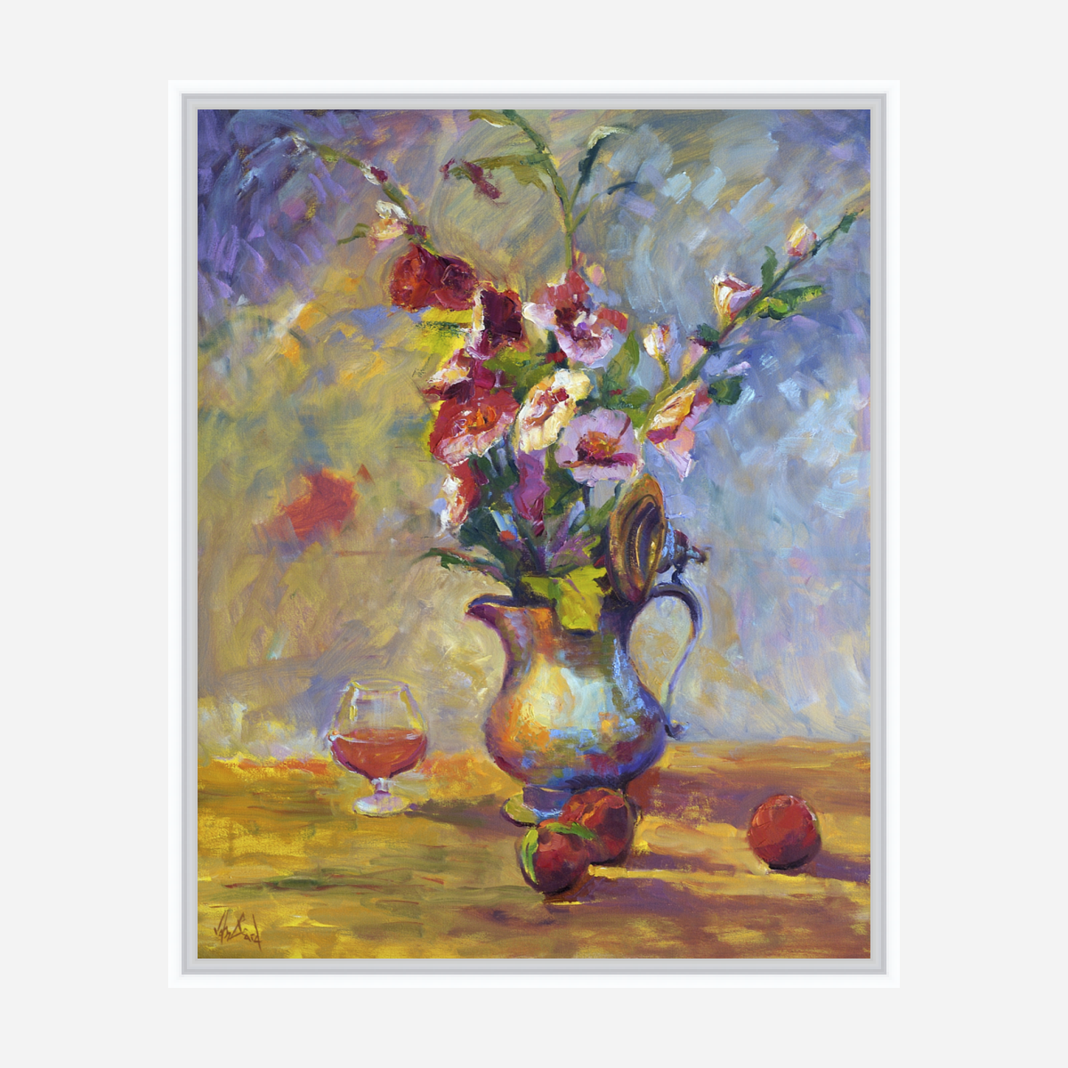 Hibiscus Artist Enhanced Canvas Print by John Beard Collection - product image 6 for Resin Society