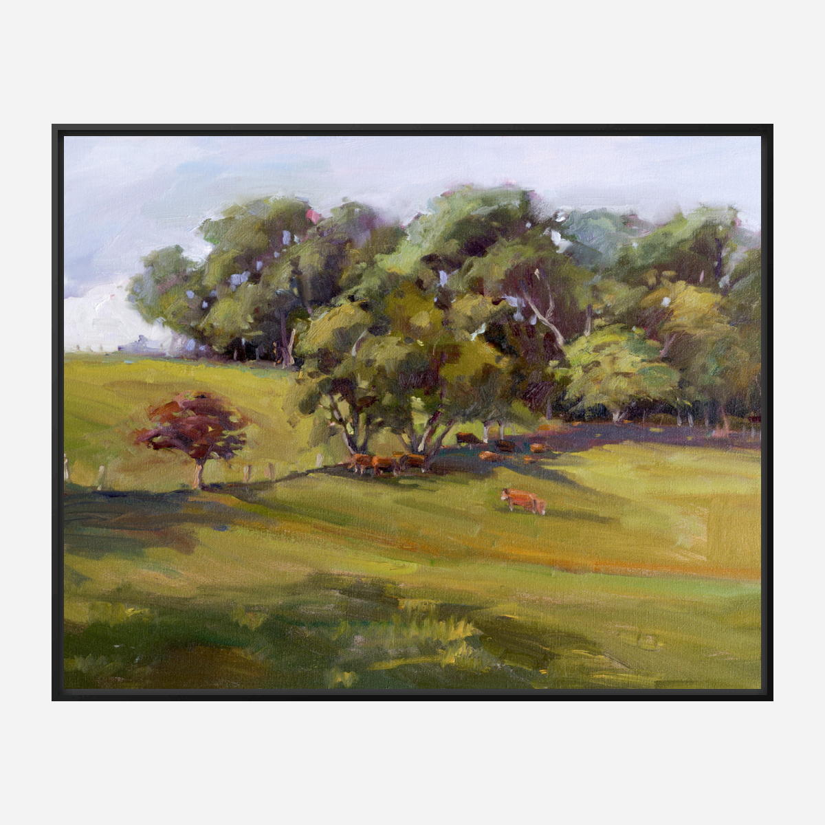 Hillside Pasture Artist Enhanced Canvas Print by John Beard Collection - product image 5 for Resin Society