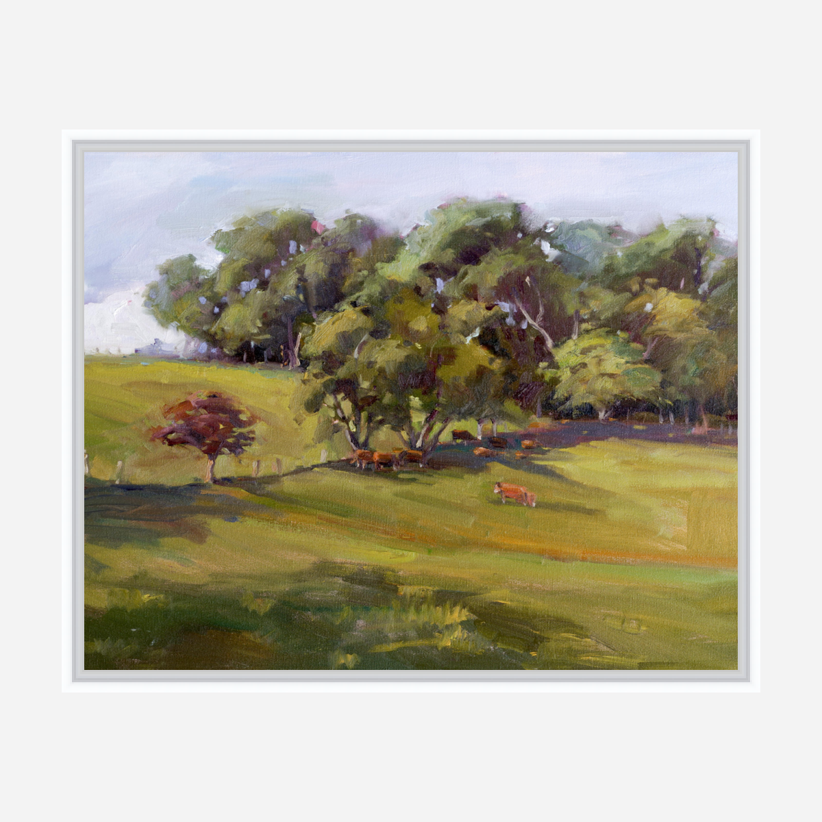Hillside Pasture Artist Enhanced Canvas Print by John Beard Collection - product image 6 for Resin Society