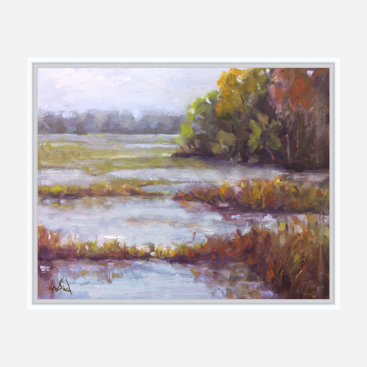 Hilton Head Marsh Artist Enhanced Canvas Print by John Beard Collection - product image 6 for Resin Society
