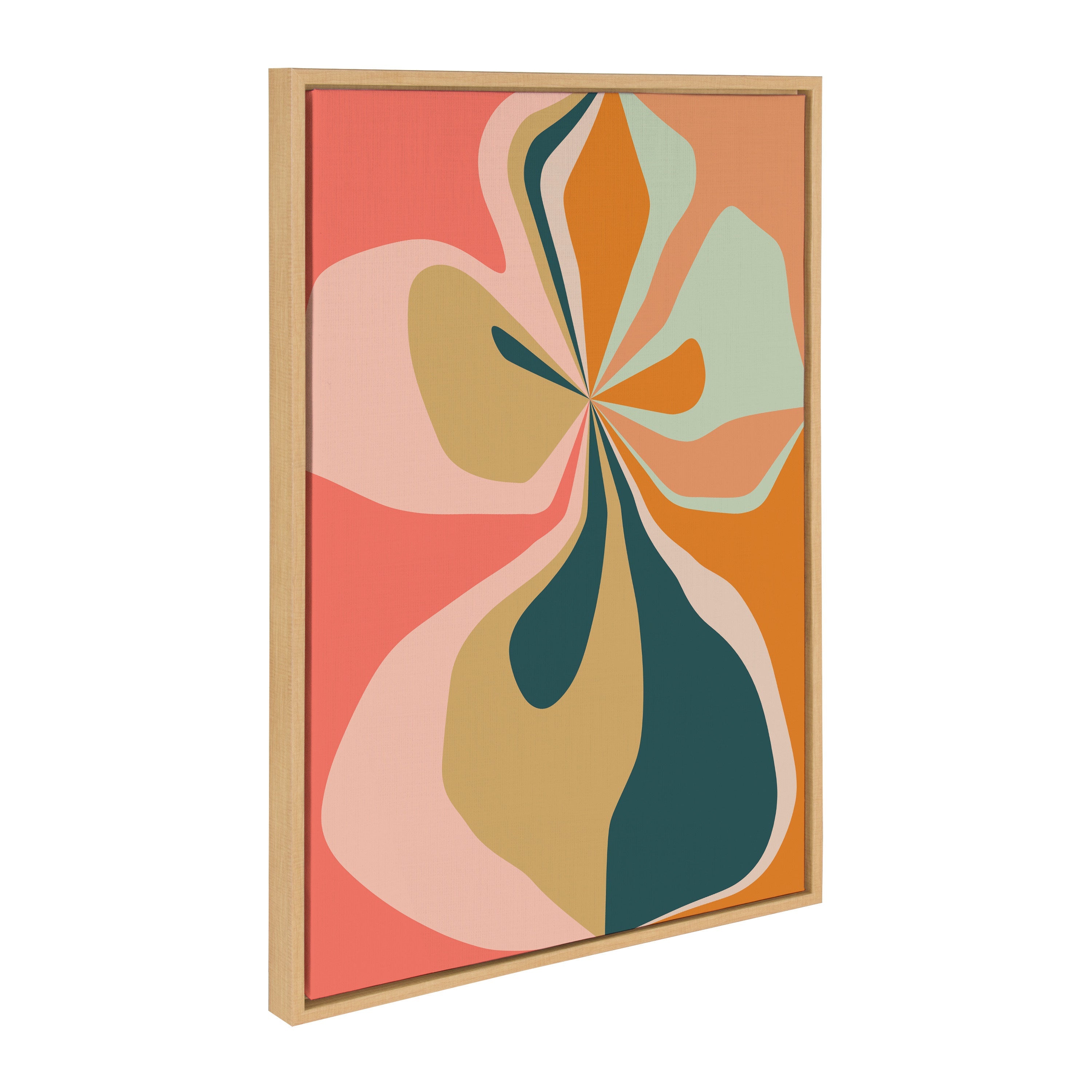 Sylvie Morning Hibiscus Framed Canvas by Alicia Bock