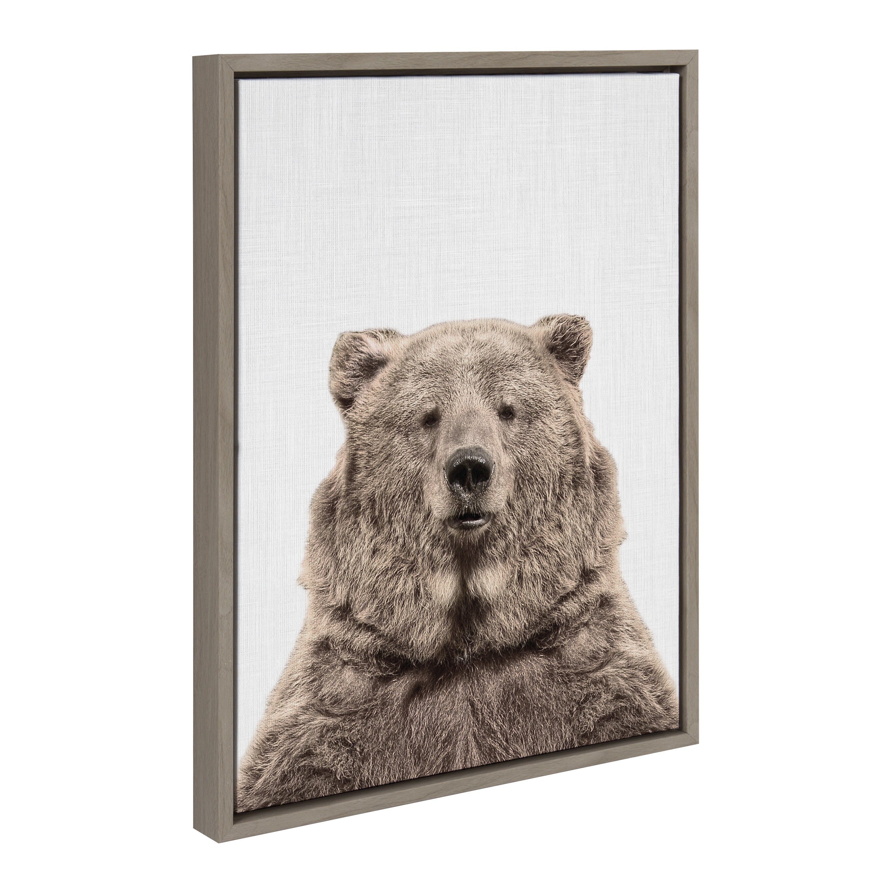 Sylvie Bear European Color Framed Canvas by kateandlaurel - product image 10 for Resin Society