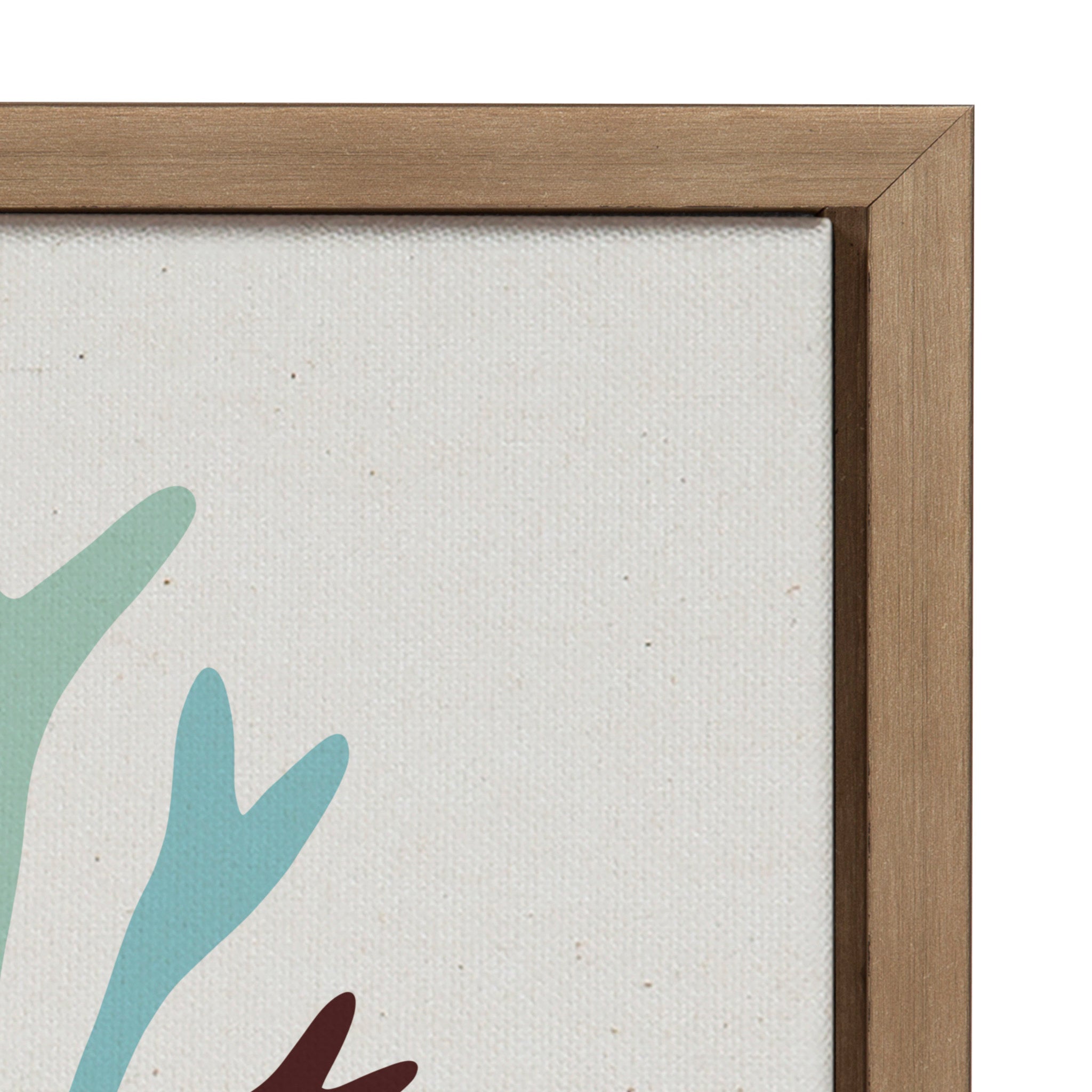 Sylvie Sea Plant Framed Canvas by kateandlaurel - product image 3 for Resin Society