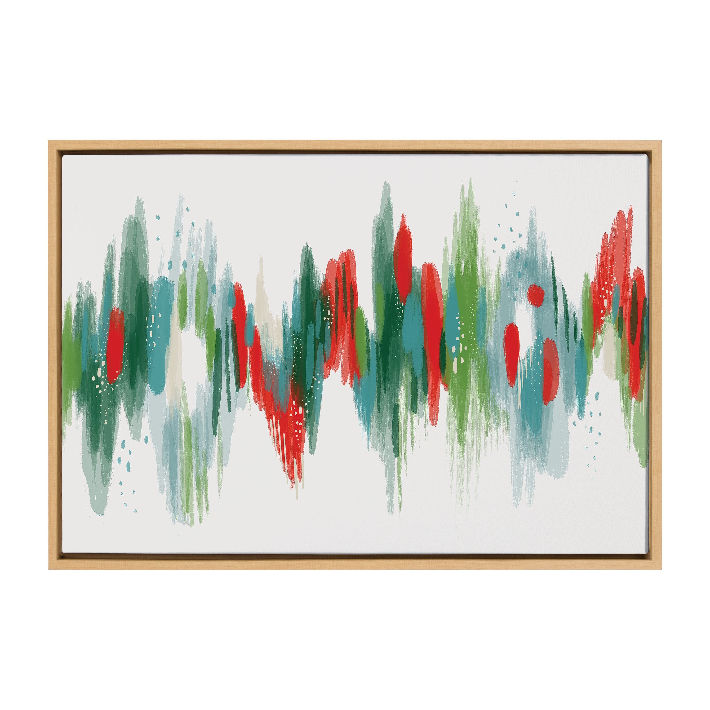 Sylvie EV Christmas Brush 1 Framed Canvas by Jessi Raulet of Ettavee
