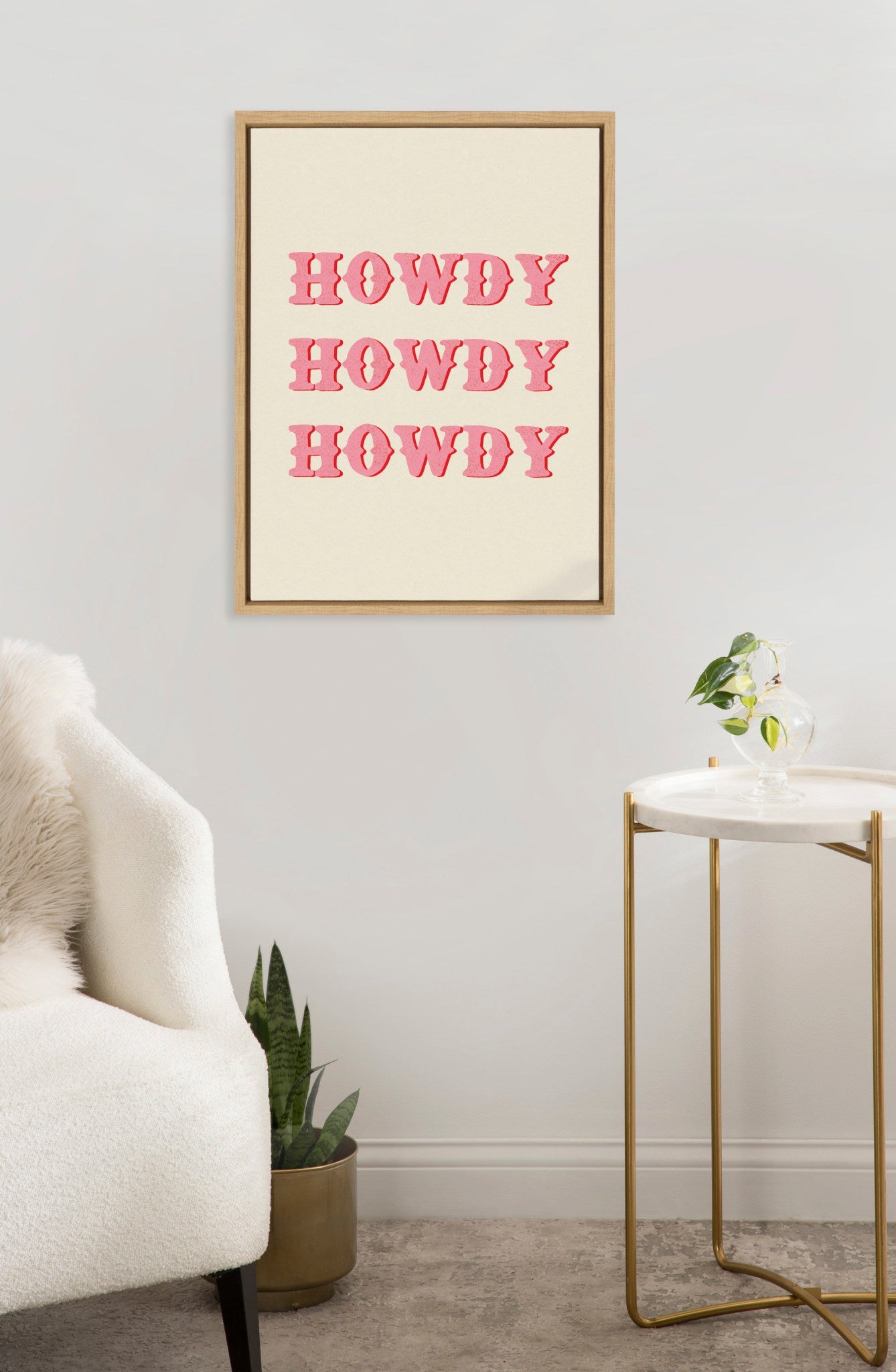 Sylvie Howdy Framed Canvas by Tània García