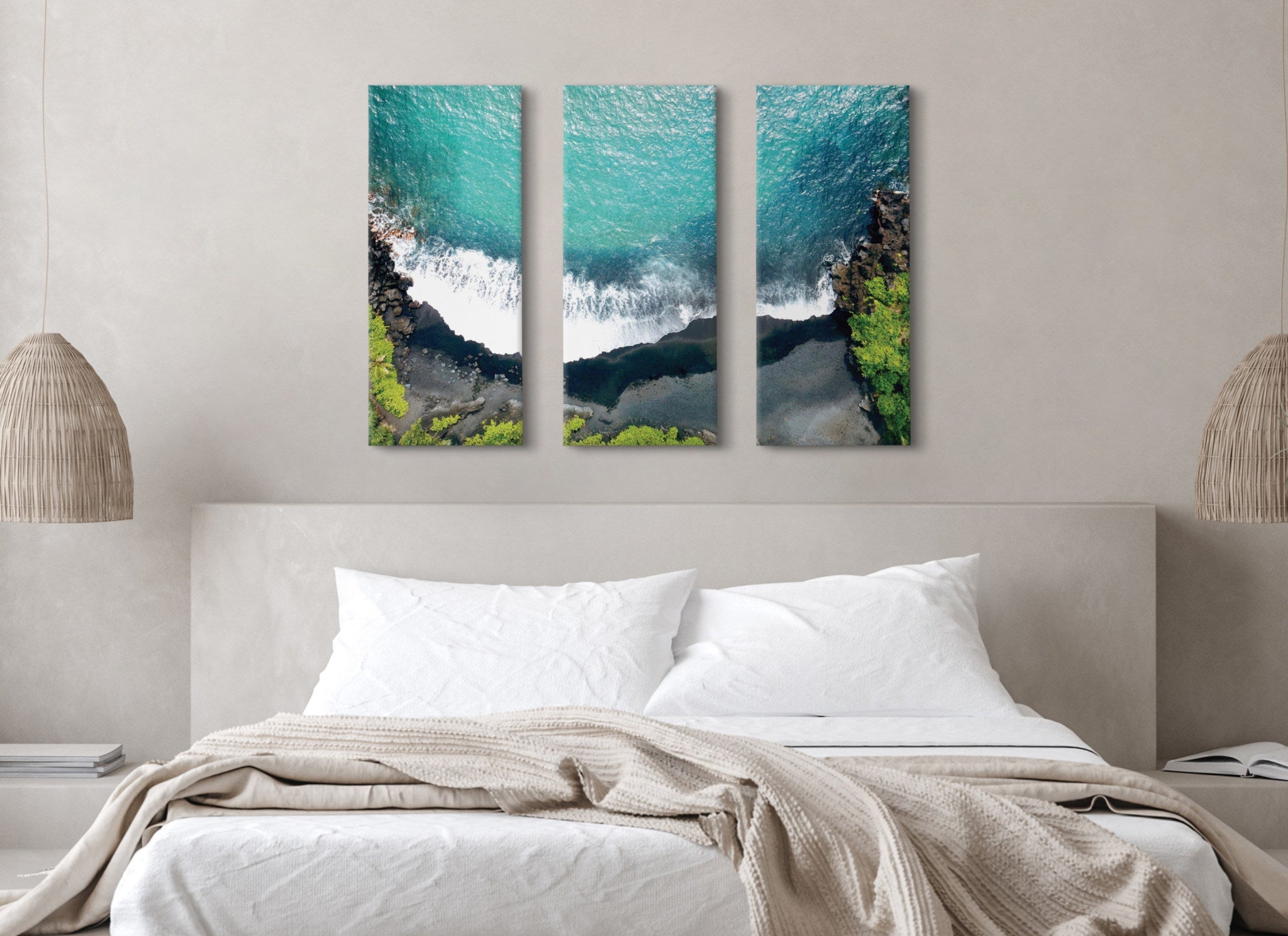Maui Black Sands Beach Canvas by Rachel Bolgov by kateandlaurel - product image 7 for Resin Society
