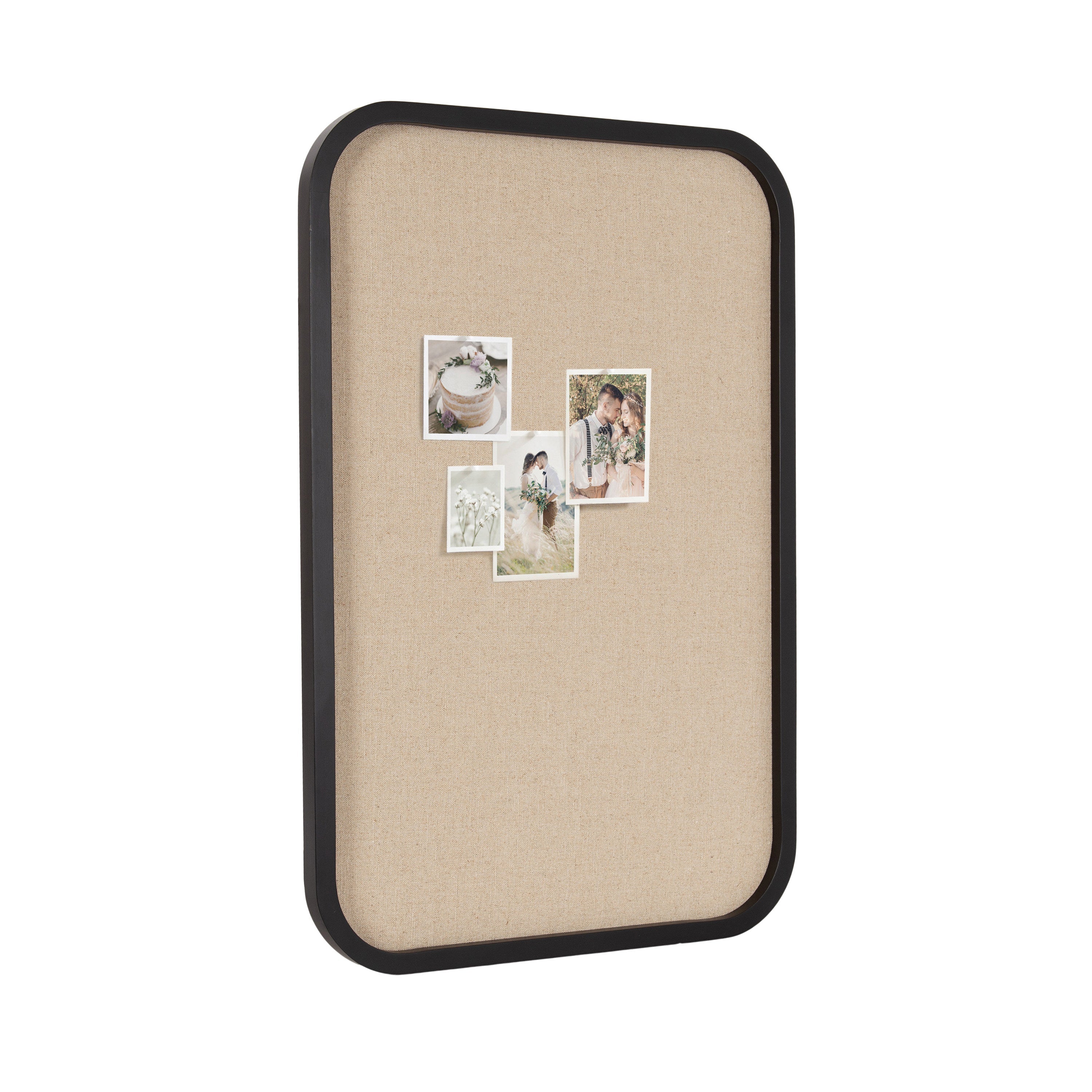 Hutton Wood Framed Fabric Pinboard by kateandlaurel - main product image for Resin Society