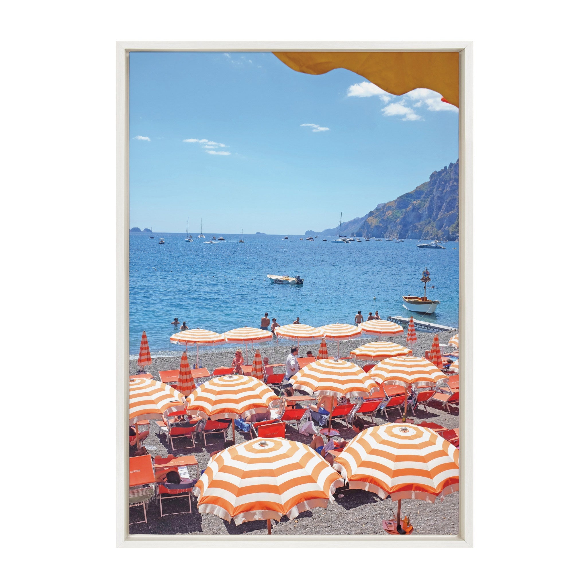 Sylvie Arienzo Beach Club Framed Canvas by kateandlaurel - product image 2 for Resin Society