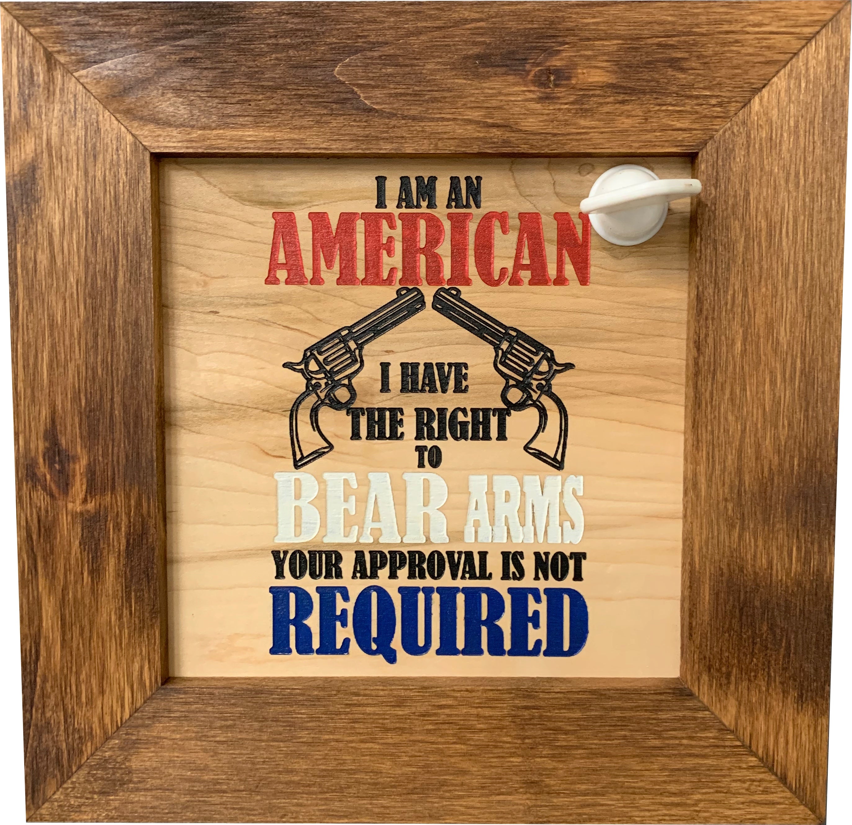 Patriotic 2nd Amendment I Have The Right To Bear Arms Hidden Gun by Bellewood Designs - product image 4 for Resin Society
