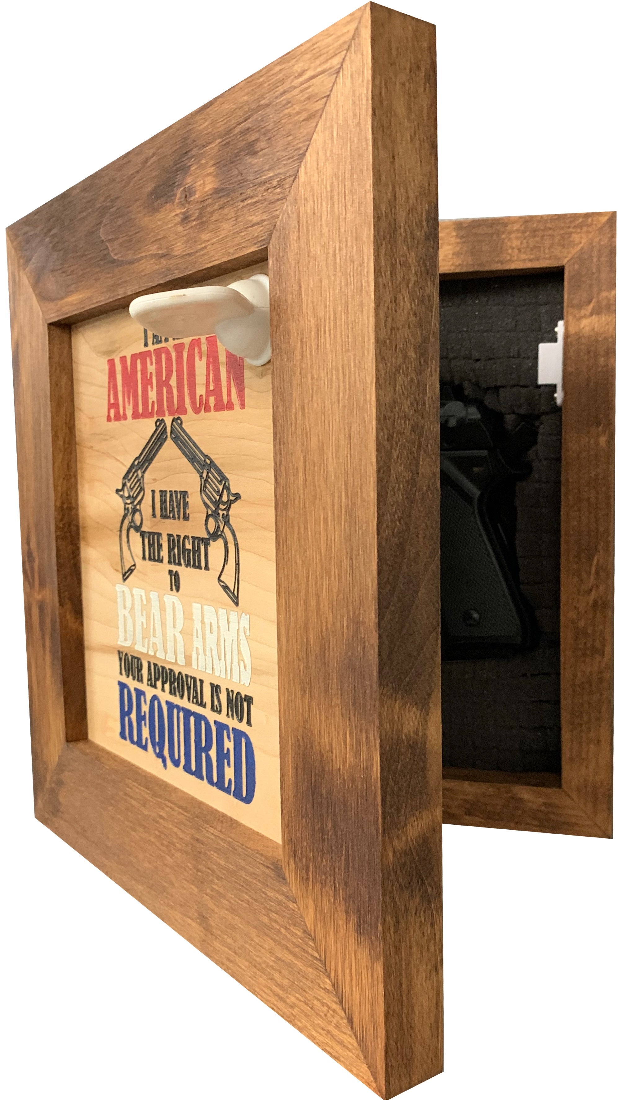 Patriotic 2nd Amendment I Have The Right To Bear Arms Hidden Gun by Bellewood Designs - product image 3 for Resin Society