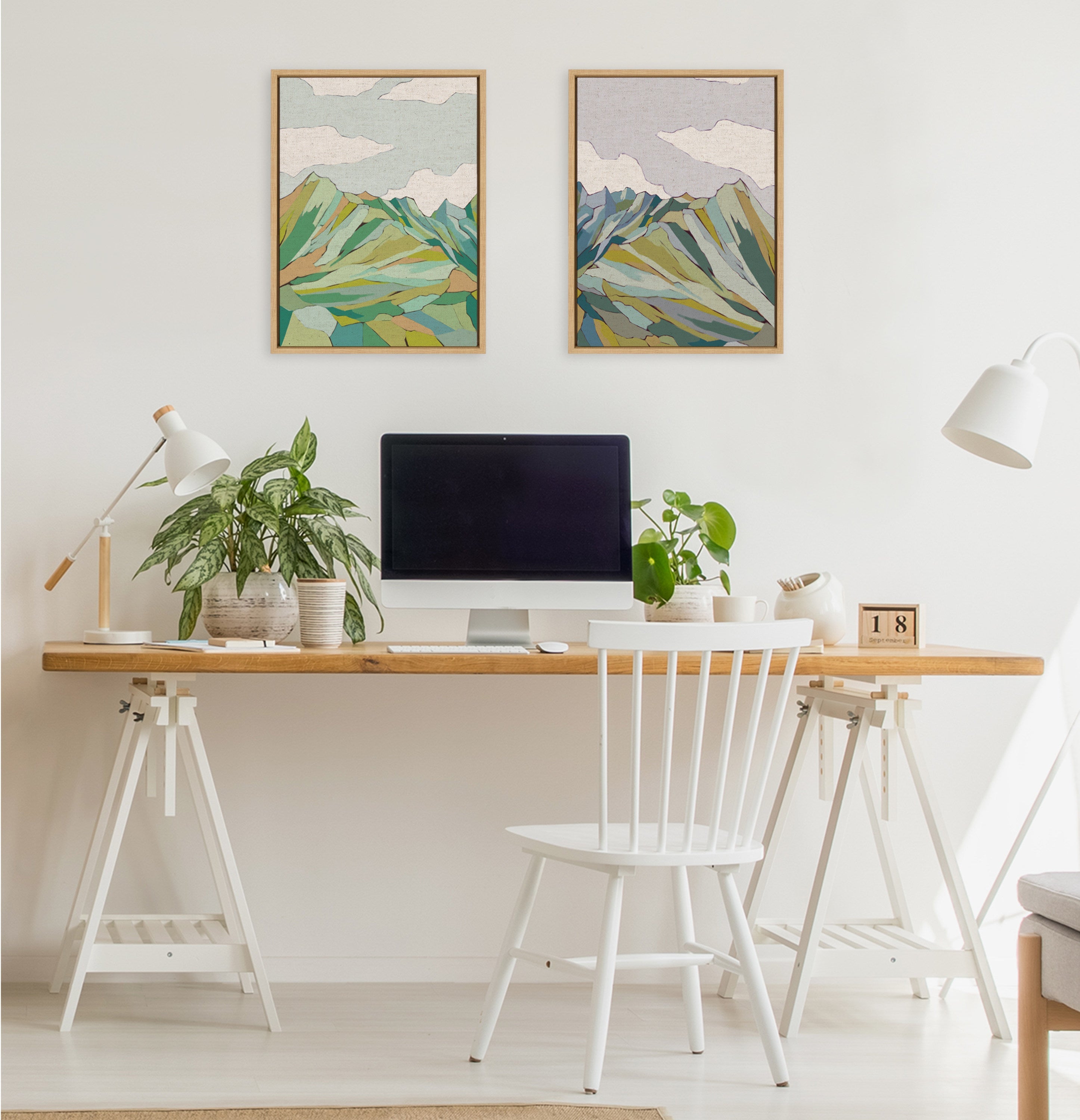 Sylvie Matterhorn Framed Canvas by Nikita Jariwala