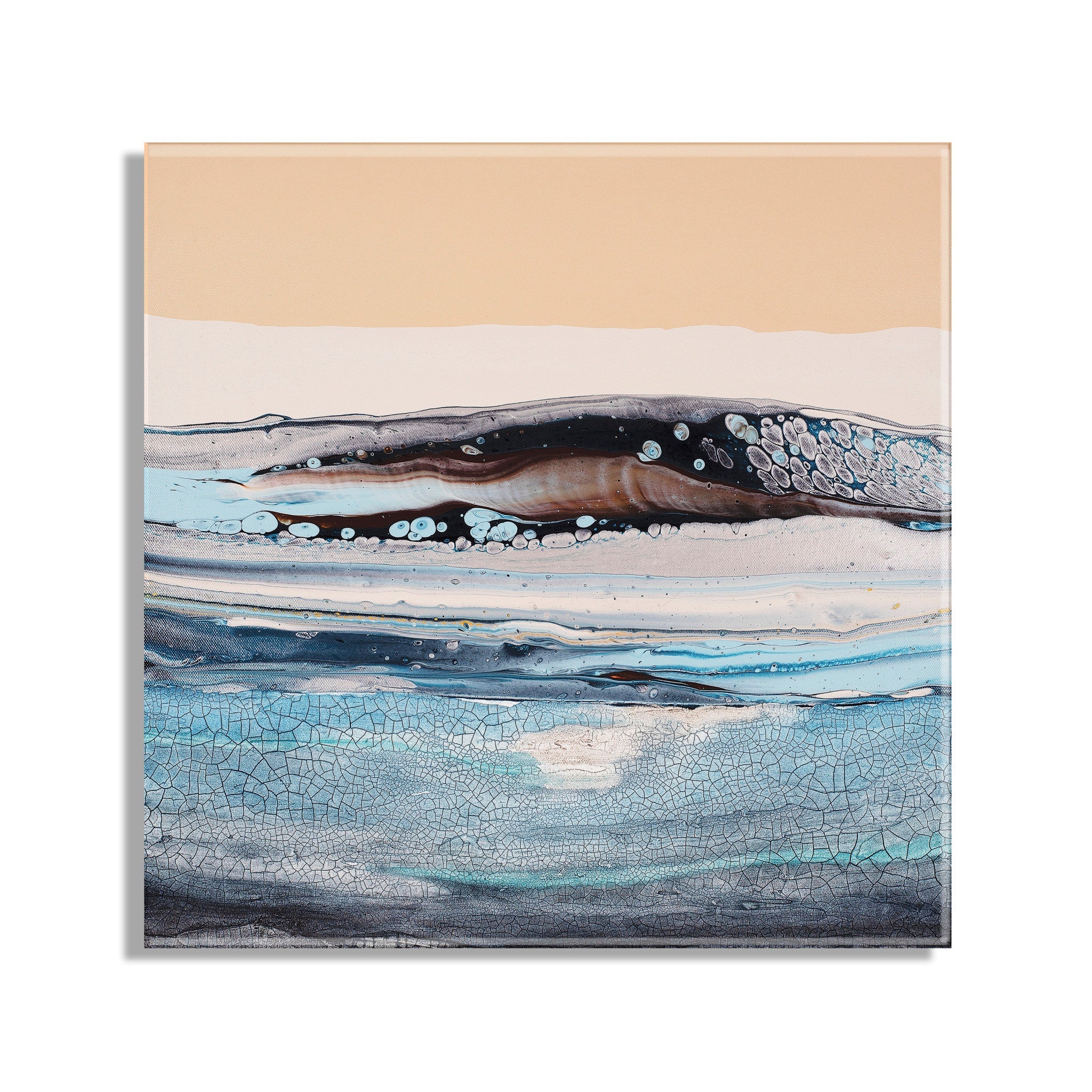 Glacier Park Floating Acrylic Art by Xizhou Xie