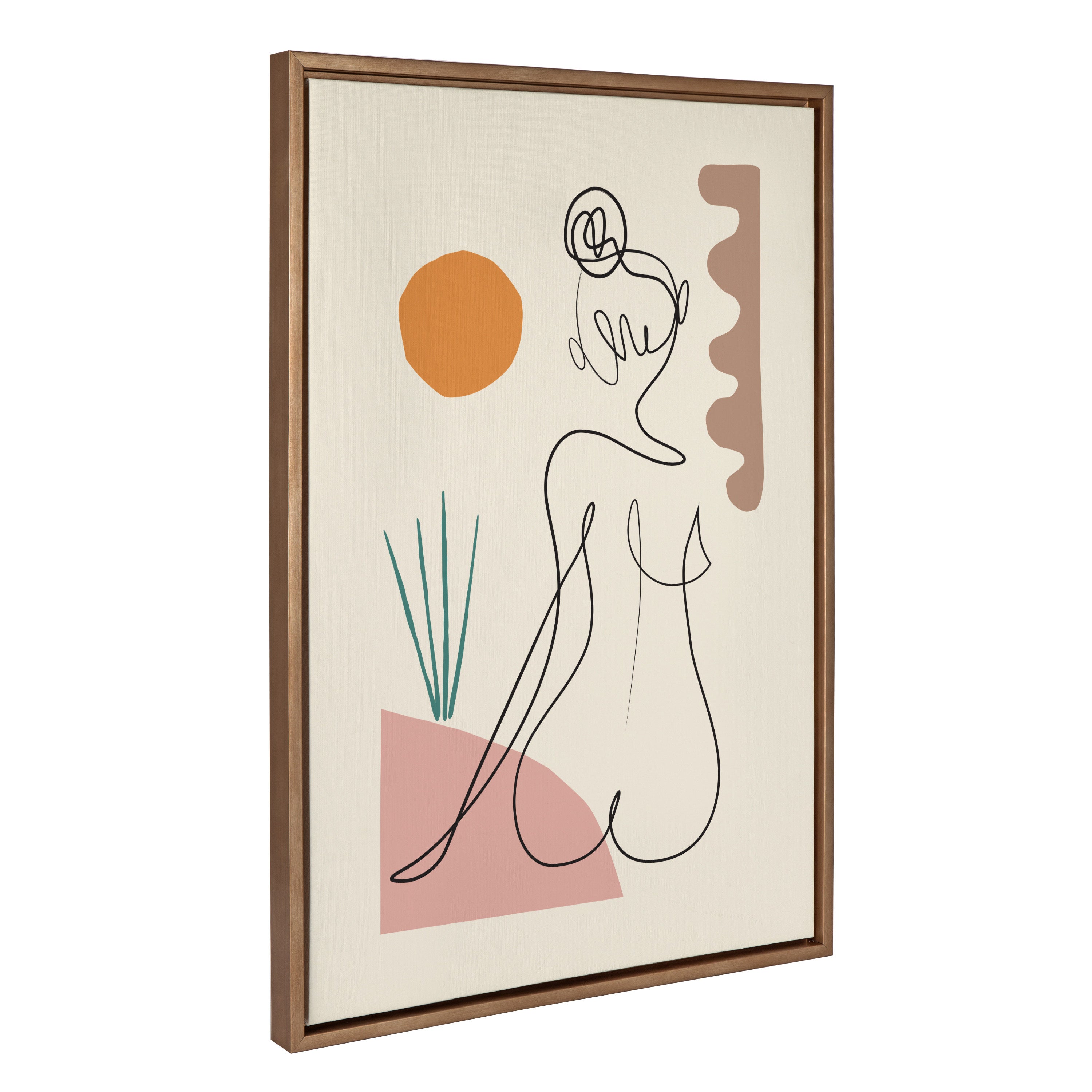 Sylvie Sunset Framed Canvas by kateandlaurel - product image 14 for Resin Society