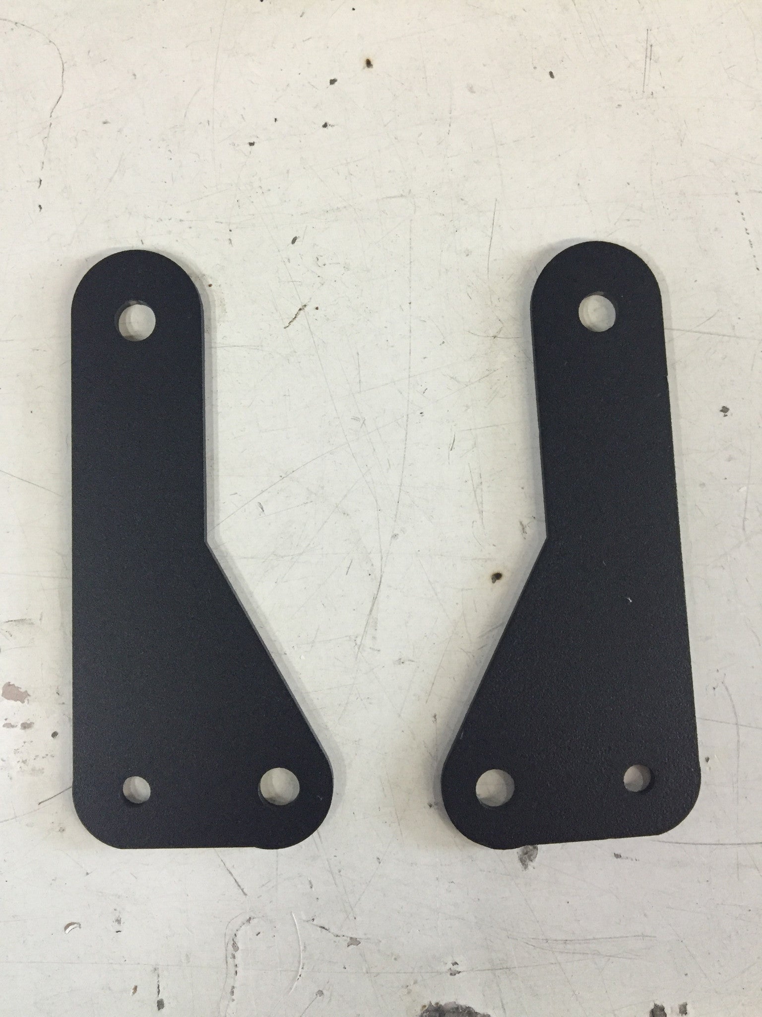 LED Bar Double Stack Adapter hardware shown connected to a vehicle roof mount