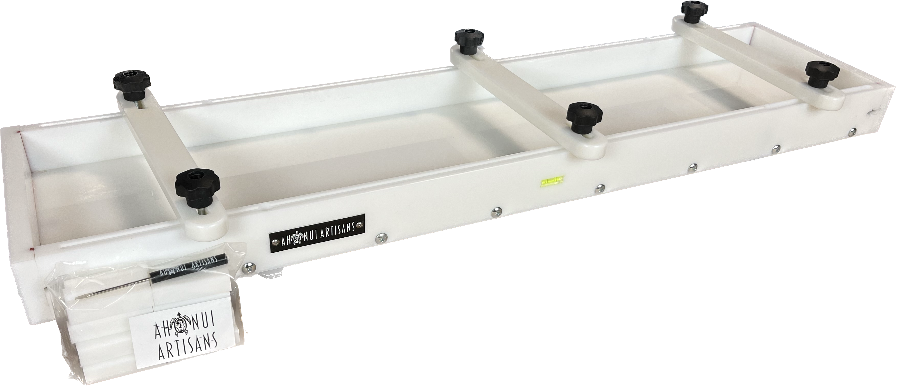Bath Caddy Long Board Epoxy Resin Form with clamps and leveling feet