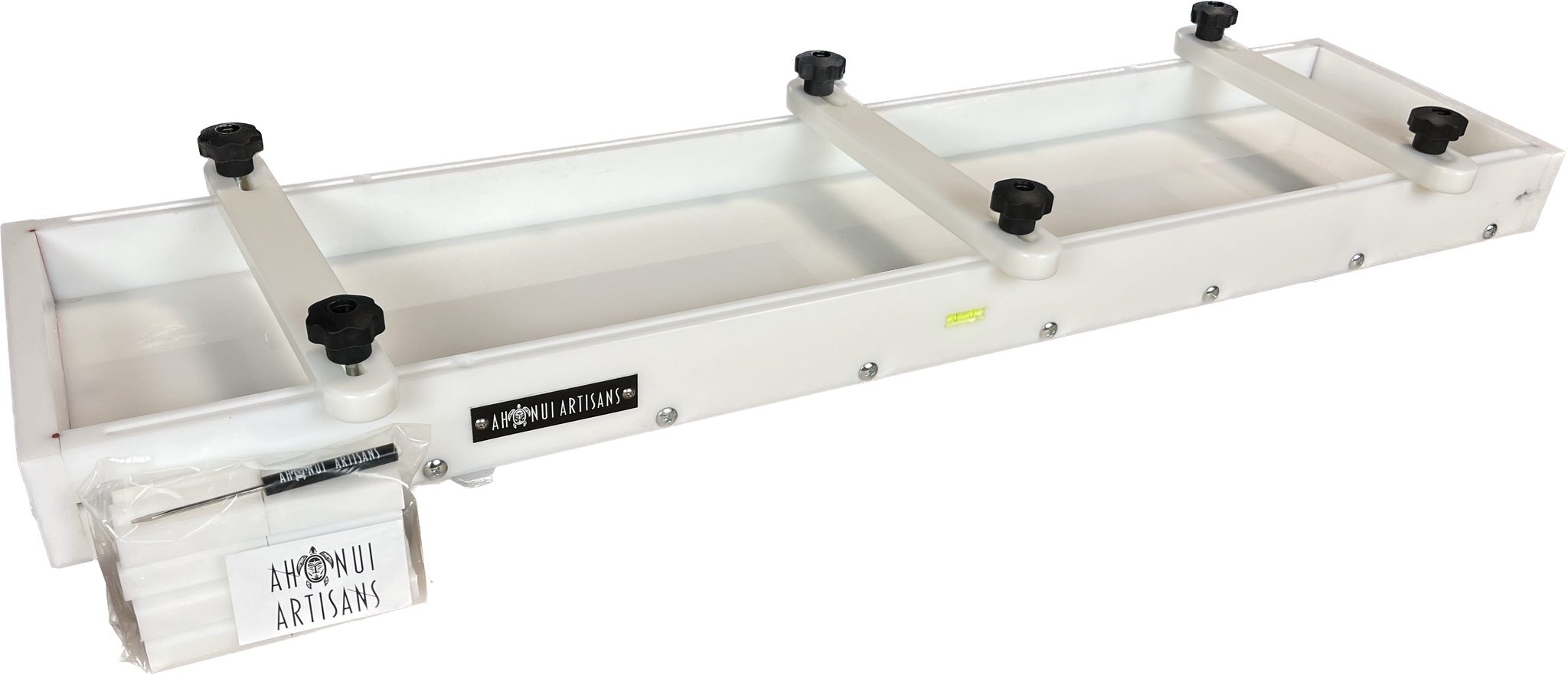 Bath Caddy Long Board Epoxy Resin Form with clamps and leveling feet