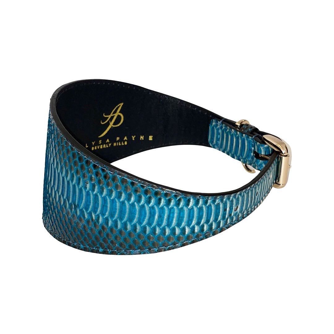 Turquoise/Black Snake Collar by Allysa Payne Beverly Hills
