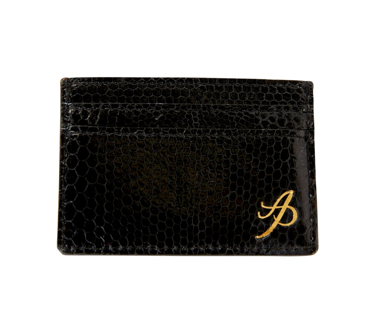 Black Snake Card Wallet by Allysa Payne Beverly Hills - main product image for Resin Society