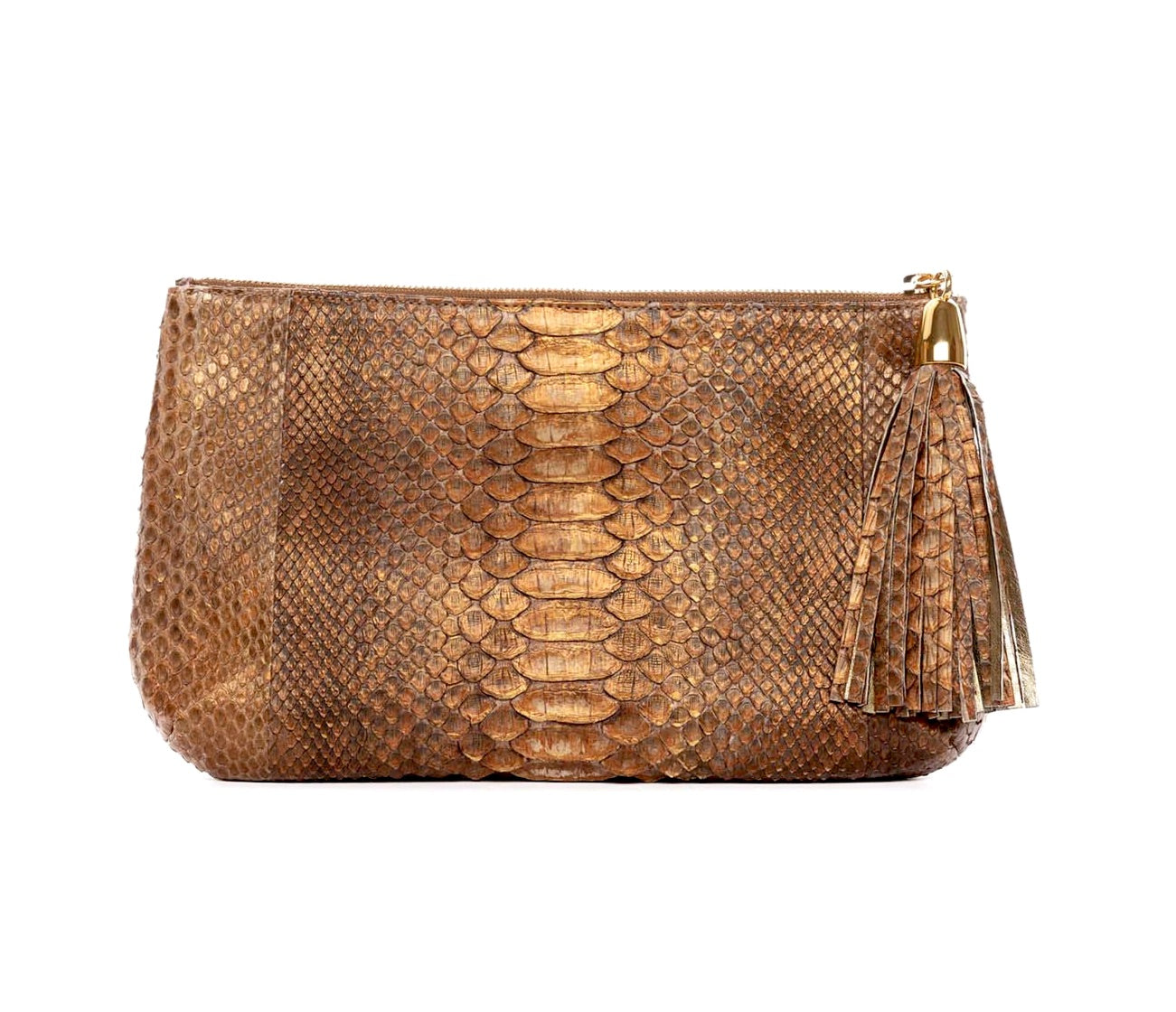 Bronze Python Clutch by Allysa Payne Beverly Hills - product image 2 for Resin Society