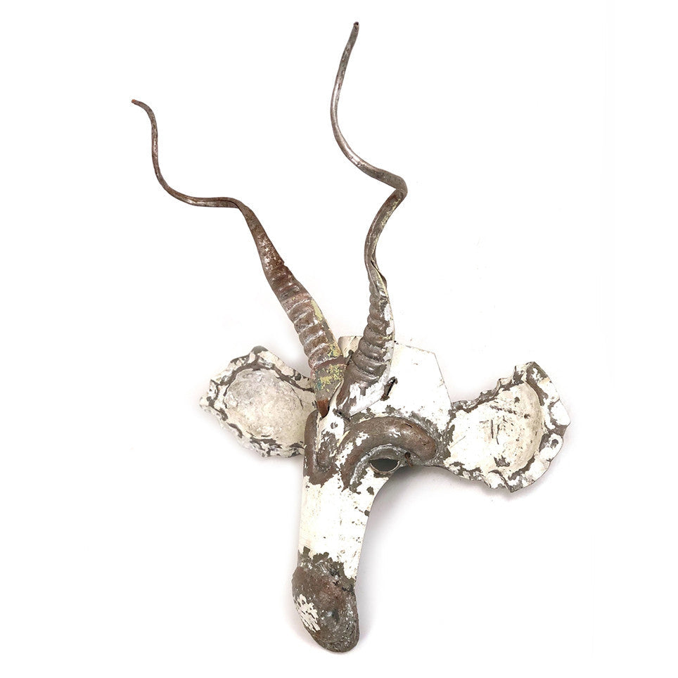 Kudu Animal Mask - Recycled Metal Wall Art by Mbare Ltd - product image 5 for Resin Society