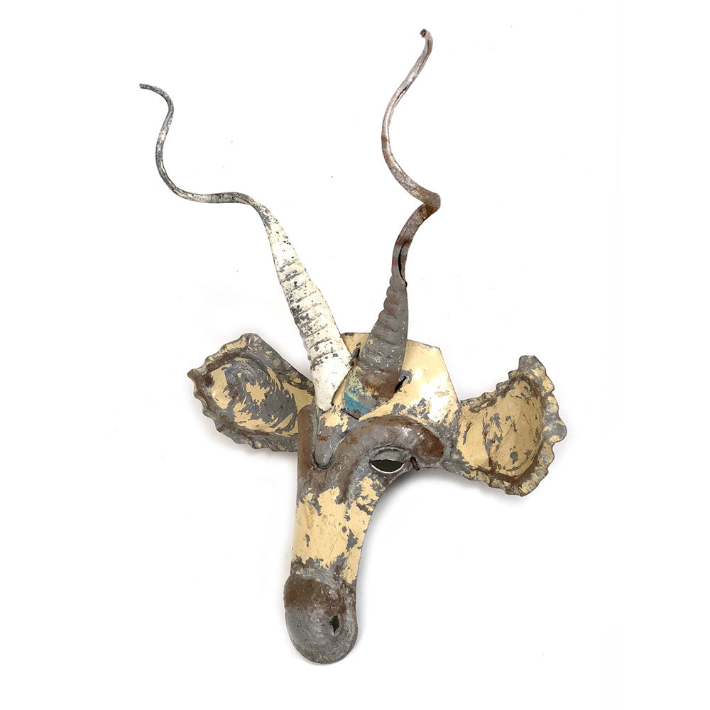 Kudu Animal Mask - Recycled Metal Wall Art by Mbare Ltd - product image 6 for Resin Society