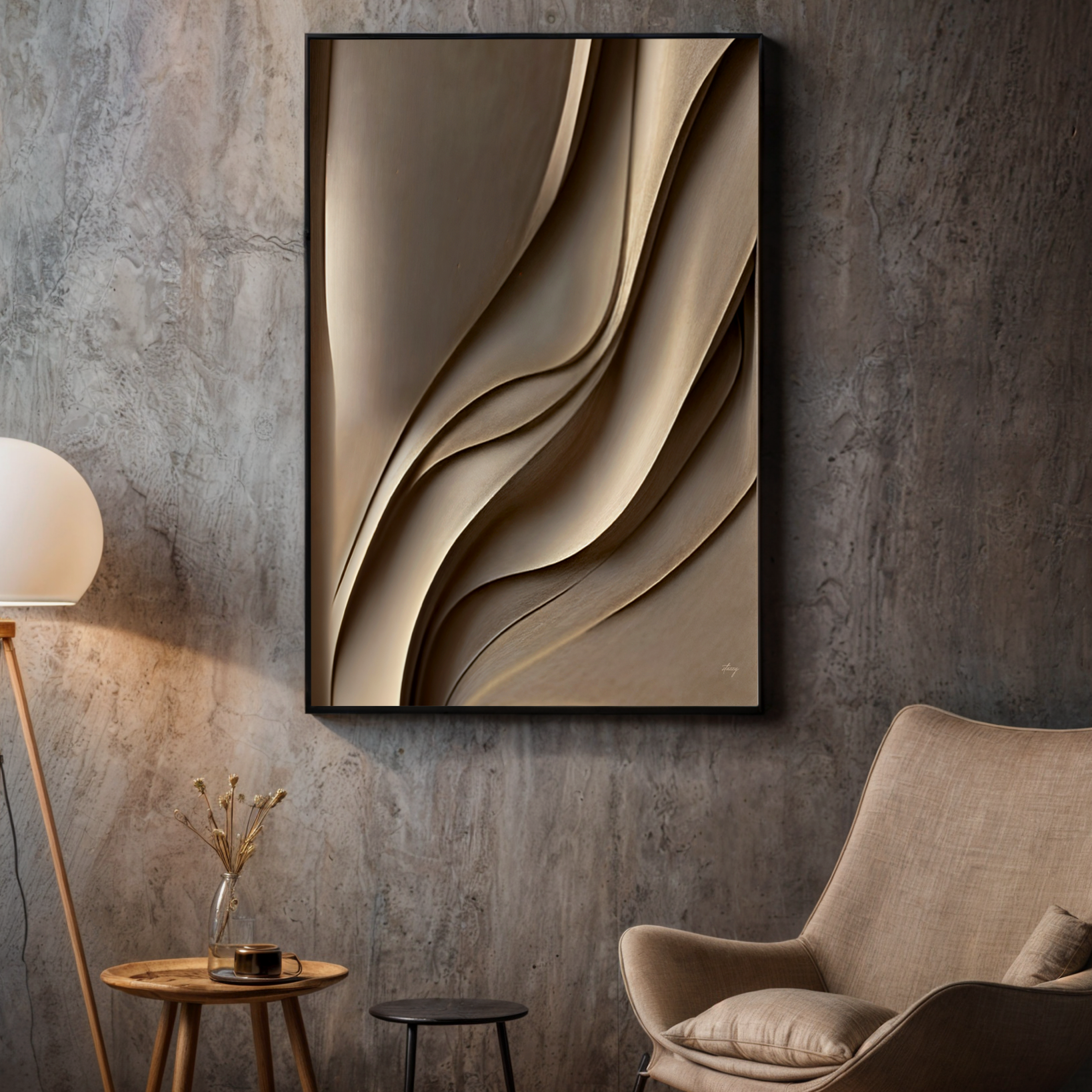 Canvas Print: "Drifted Elegance" by Tailored Canvases - product image 3 for Resin Society