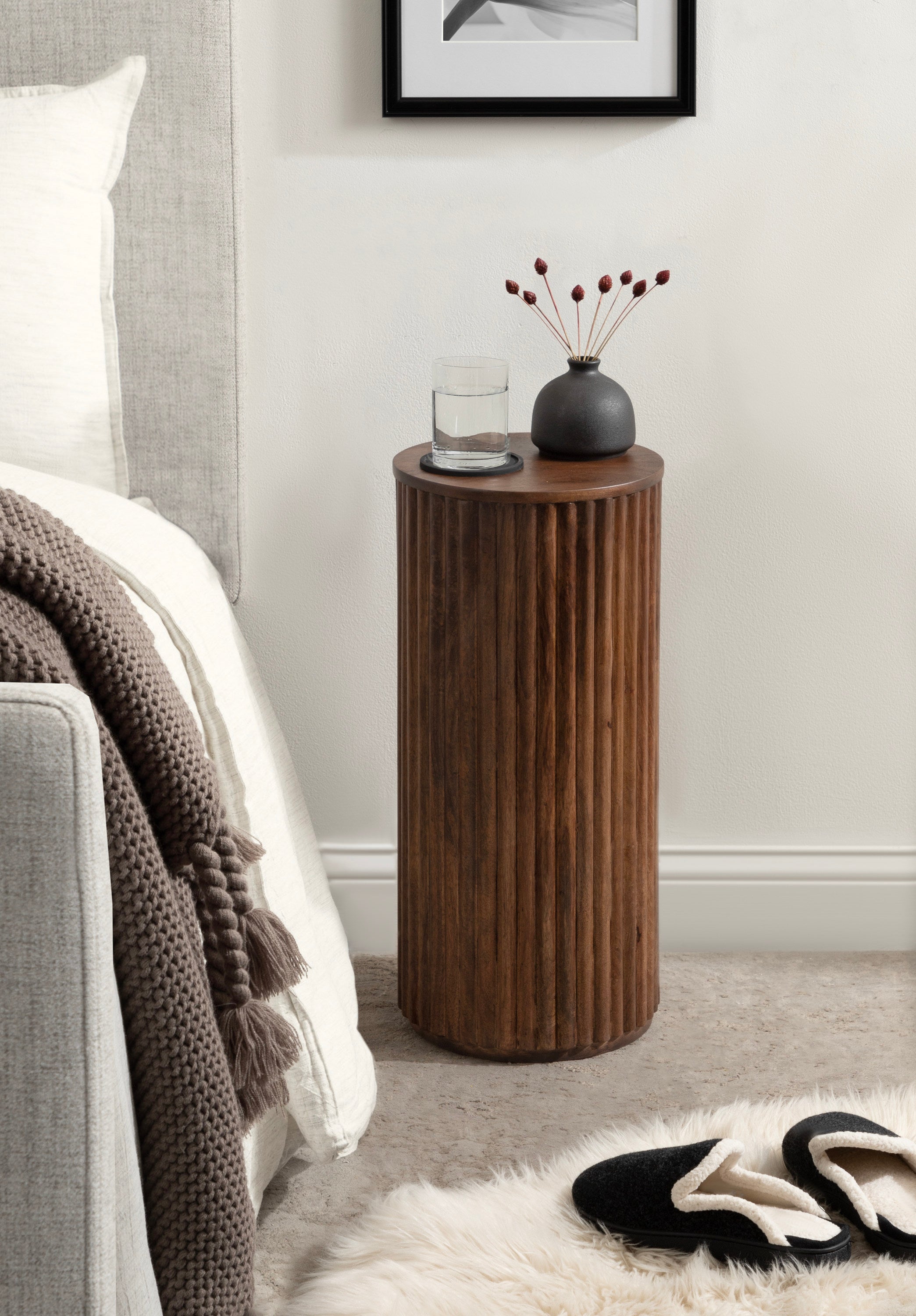 Reid Wood Drink Table